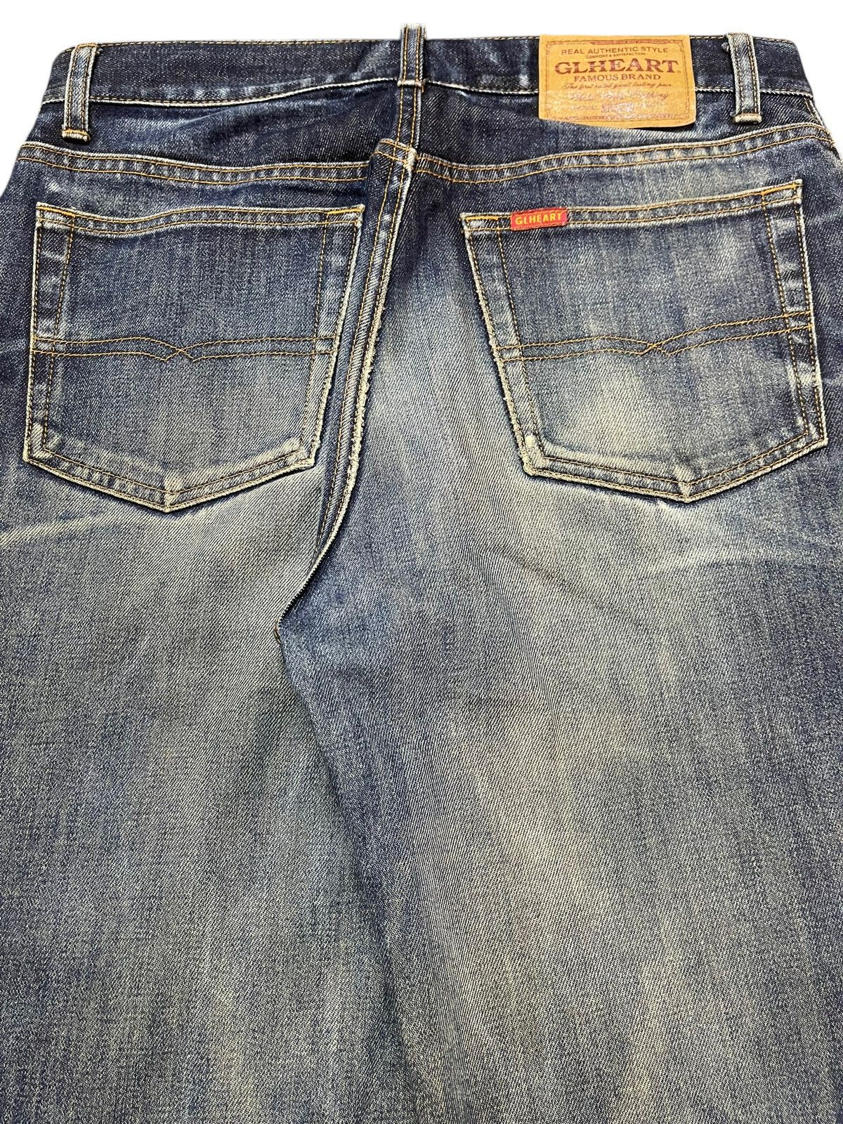 14th Addiction Vintage Japanese Brand Blue Faded Wash Style Baggy Jeans Size US 31 - 6 Thumbnail