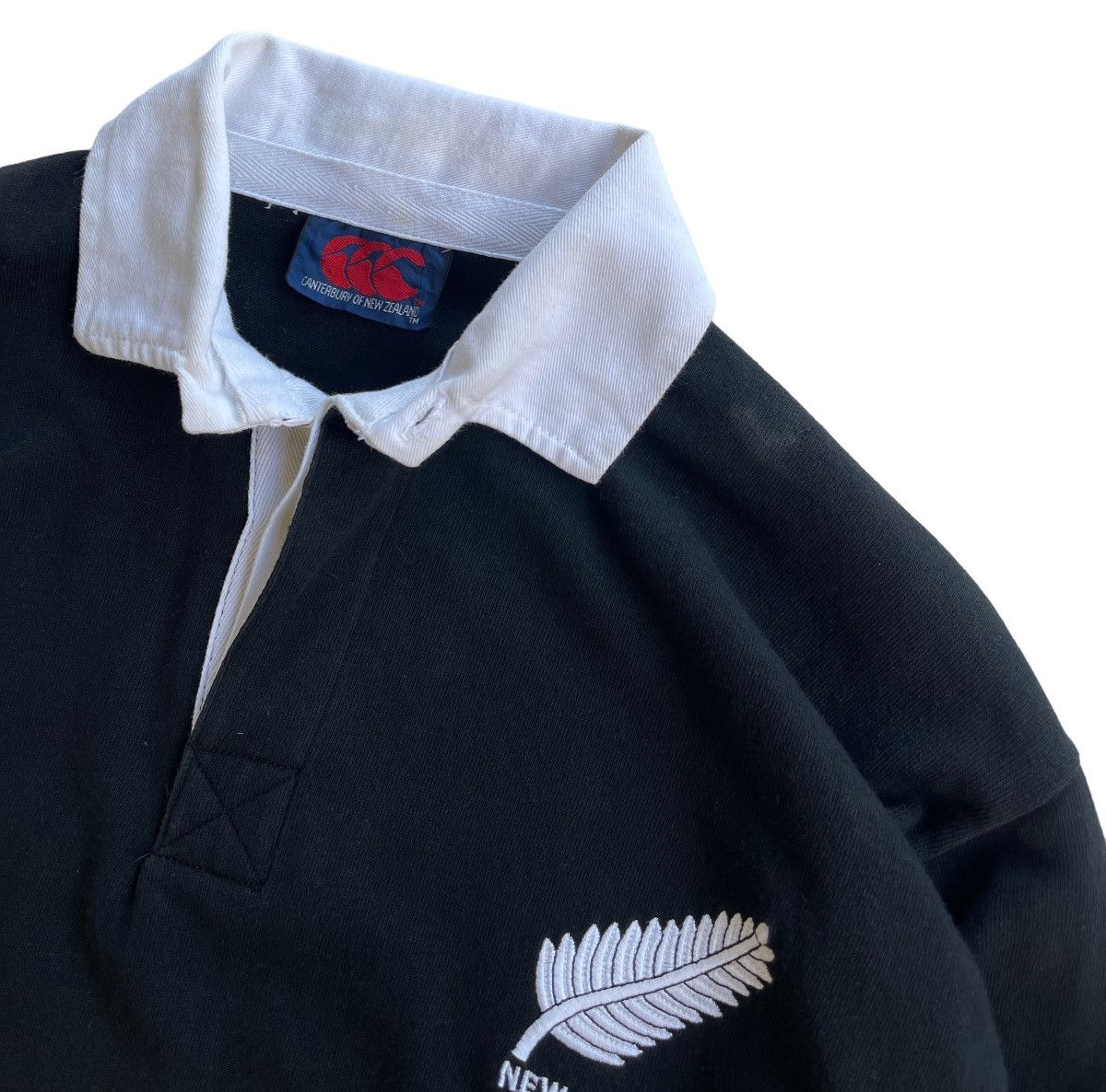 Canterbury of New Zealand Vintage Canterburry New Zealand All Black Rugby Shirt Size US S / EU 44-46 / 1 - 3 Thumbnail