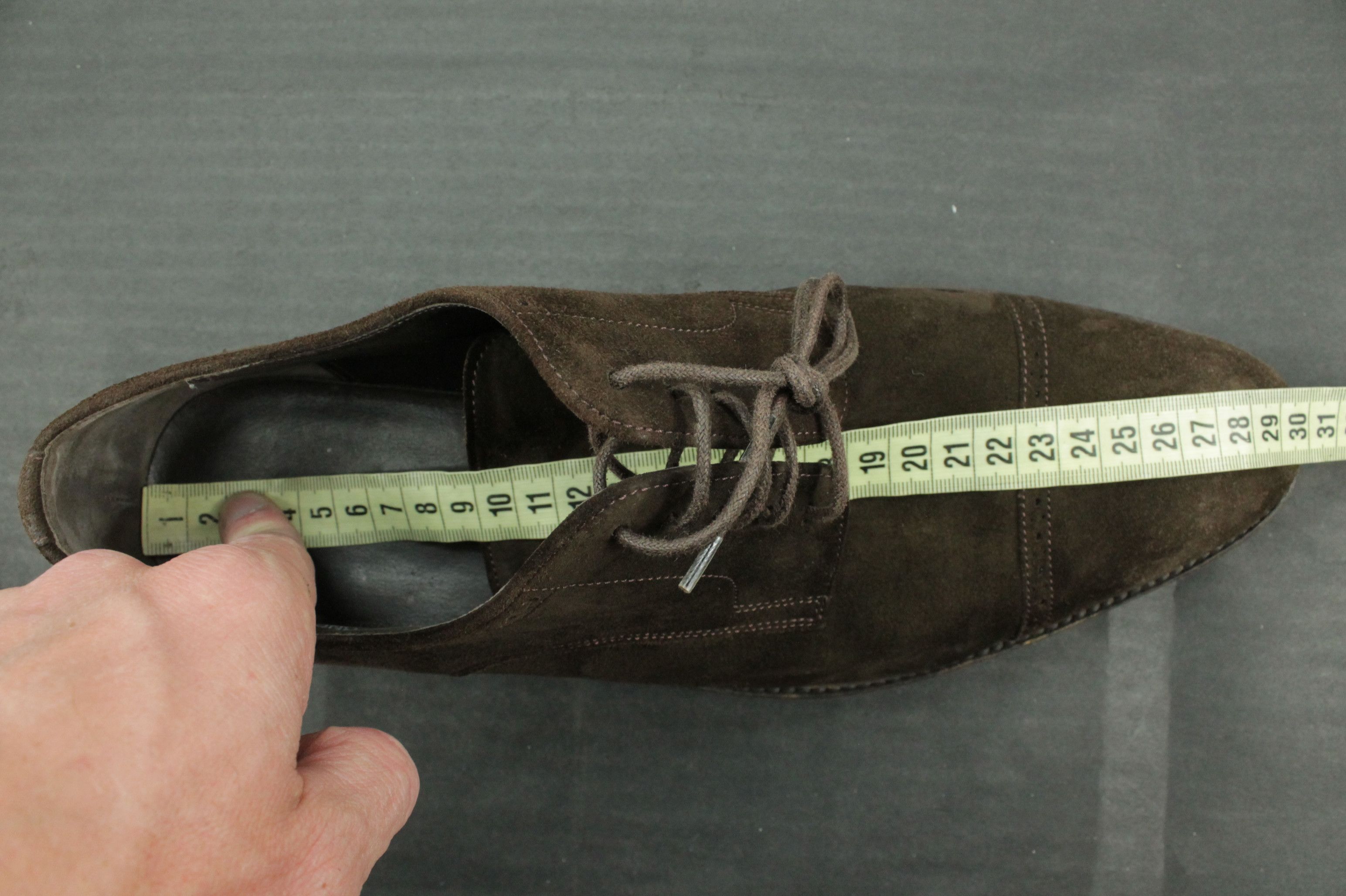 Bally Bally Switzerland Brown Suede Dress Shoes Derby Oxford Size US 9.5 / EU 42-43 - 10 Thumbnail