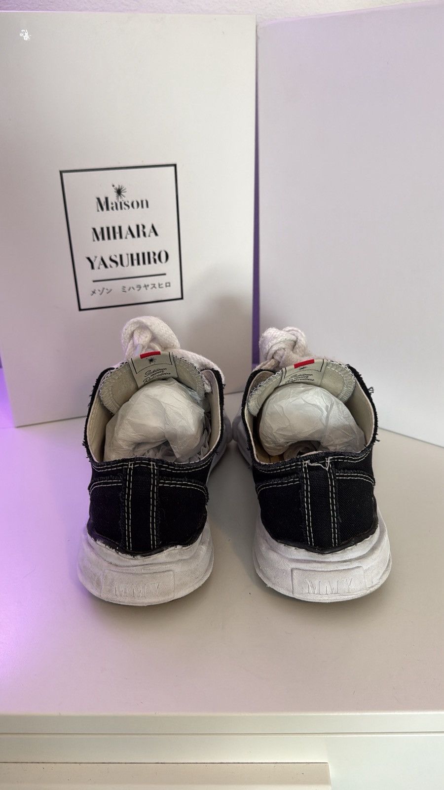 Maison MIHARA YASUHIRO Maison Mihara Yasuhiro OG Sole Canvas Low Black | Size 39 Size US 6.5 / EU 39-40 - 4 Thumbnail
