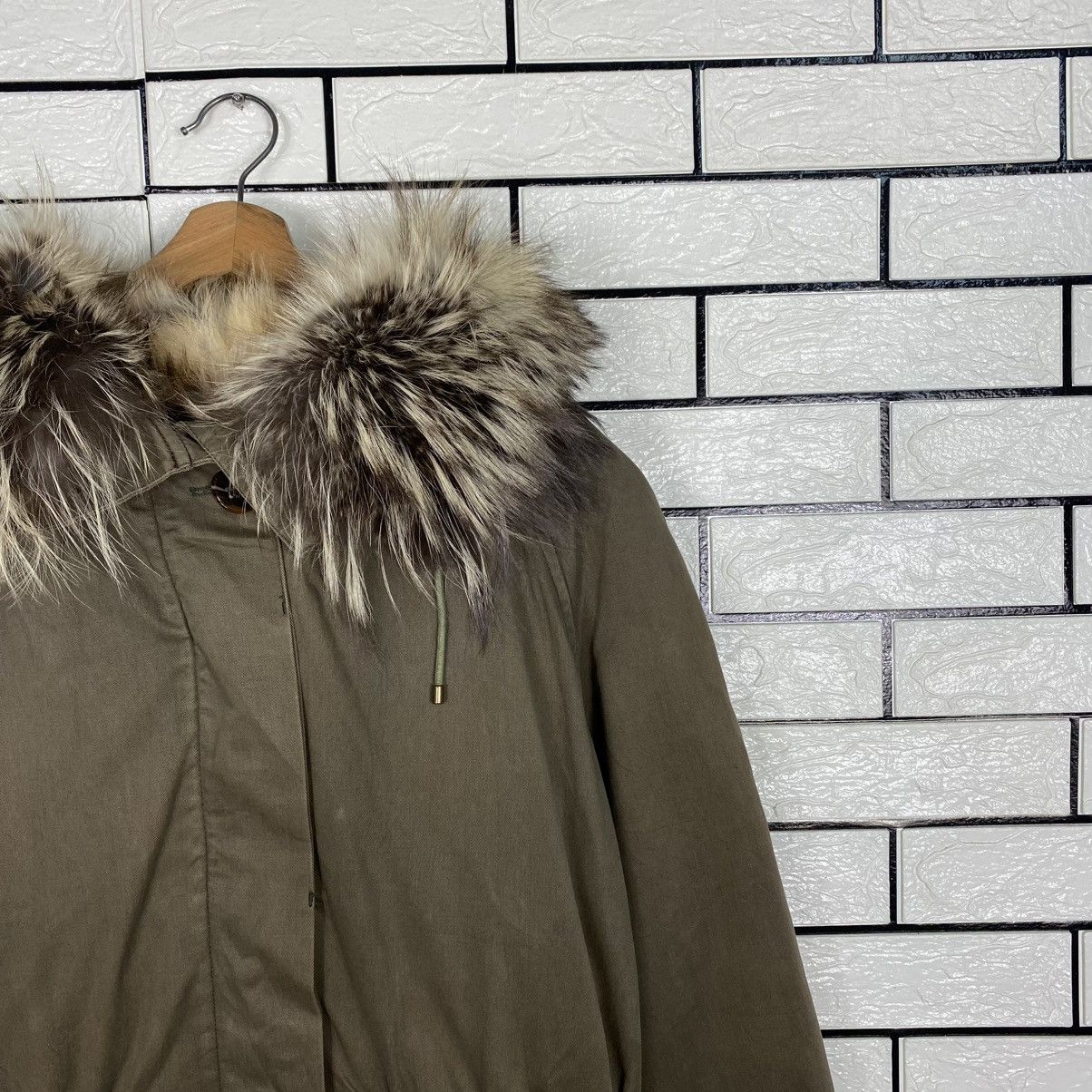 Yves Salomon 🔥PARKA JACKET DESIGN FUR BLANKET ARMY YVES SALOMON Size XS / US 0-2 / IT 36-38 - 6 Thumbnail