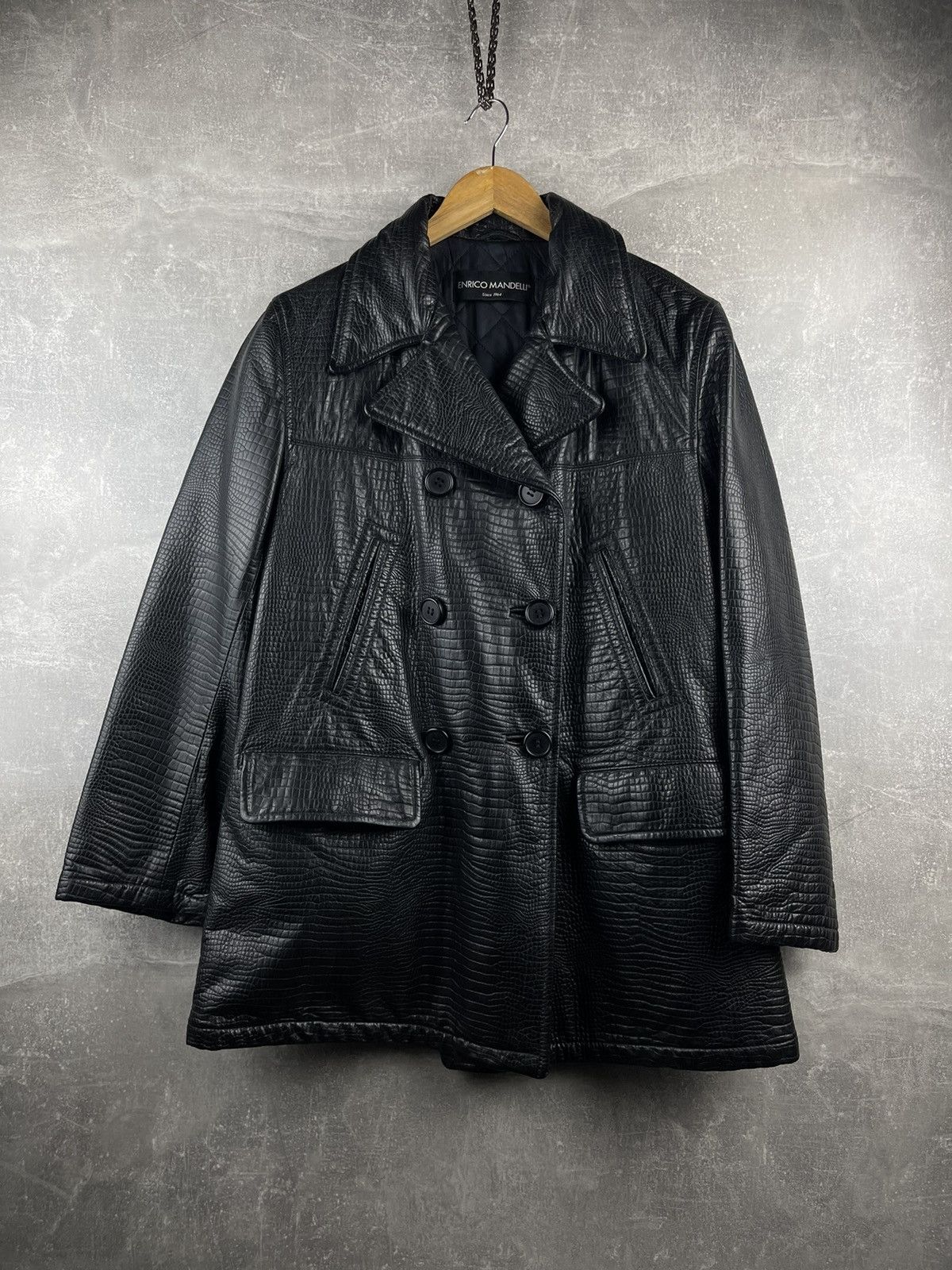 Mandelli Enrico Mandelli Real Fur Leather Doublebreatsed Jacket Coat Size US M / EU 48-50 / 2 - 2 Thumbnail