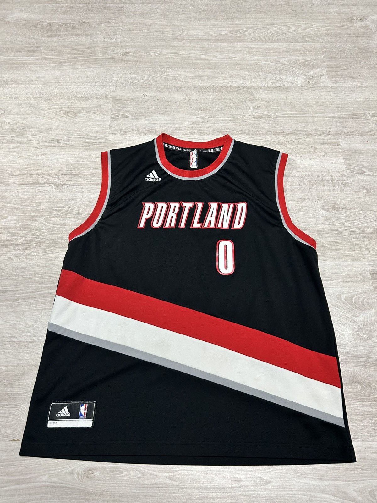 Adidas Adidas Jersey NBA Portland Blazers Size XL Lillard 0# Size US XL / EU 56 / 4 - 1 Thumbnail