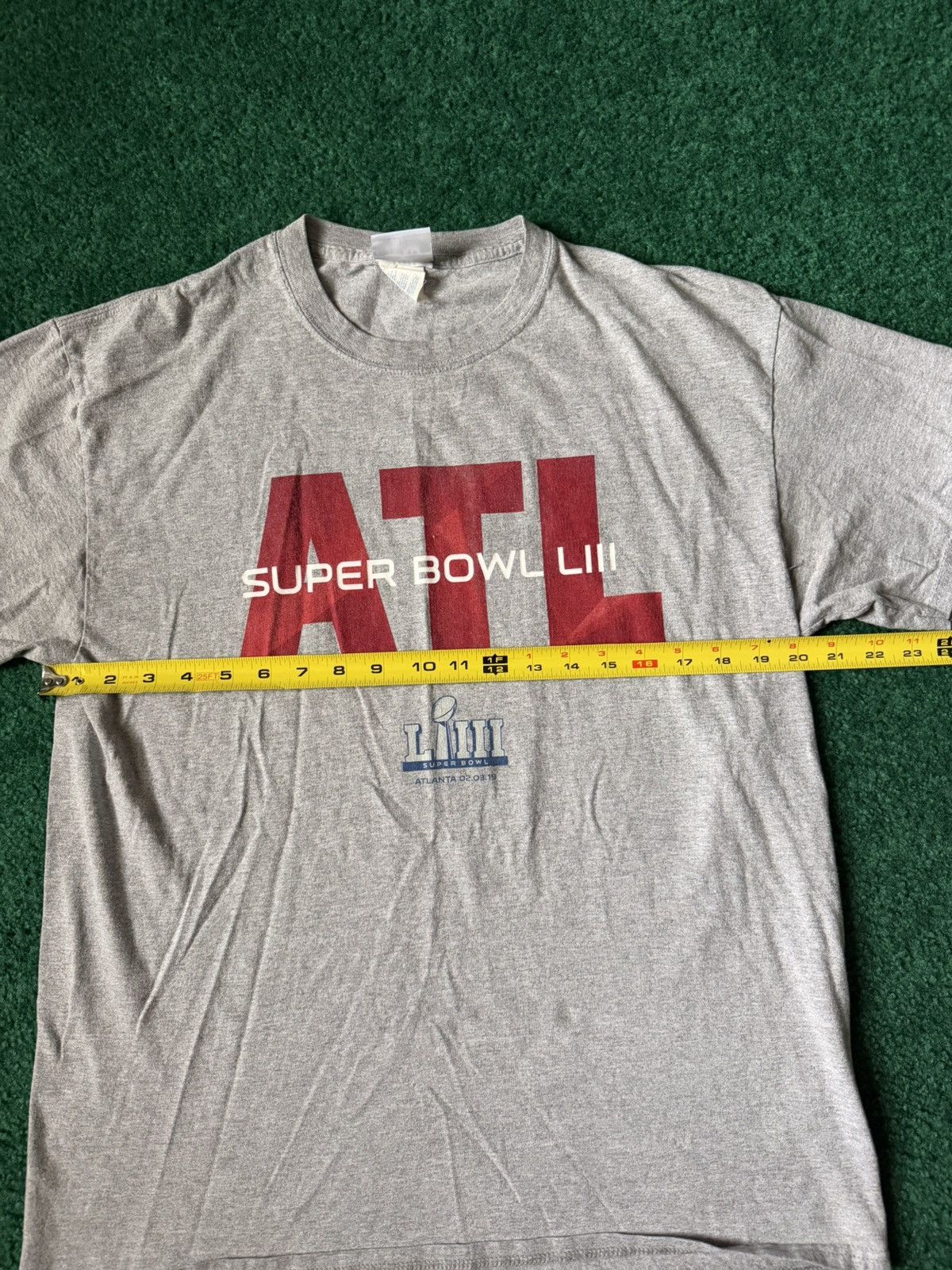NFL Super Bowl LIII grey cotton t-shirt size Large Size US L / EU 52-54 / 3 - 5 Thumbnail