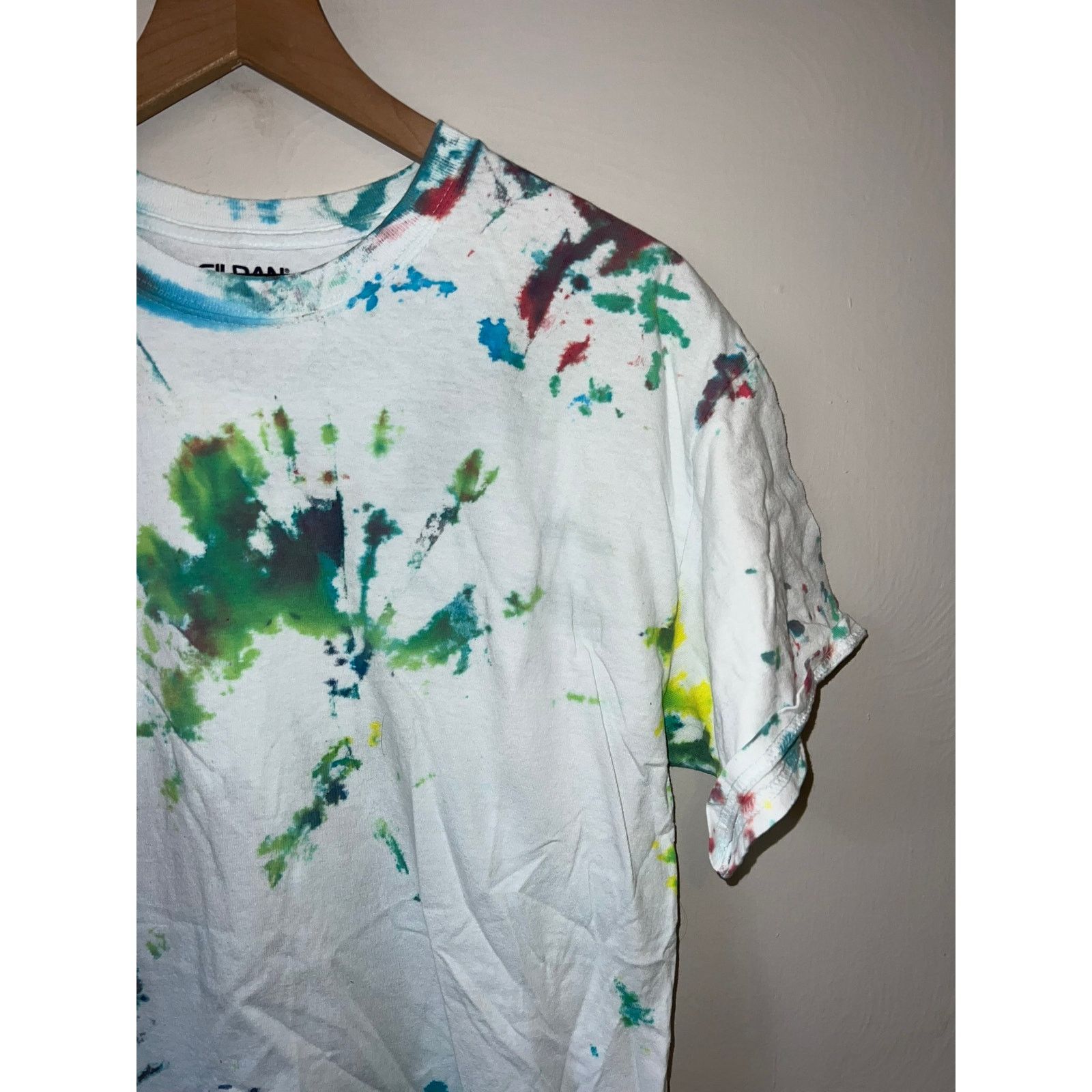 Gildan Retro Gildan Tie Dye Shirt Multicolor White Tee L Large Size US L / EU 52-54 / 3 - 2 Thumbnail