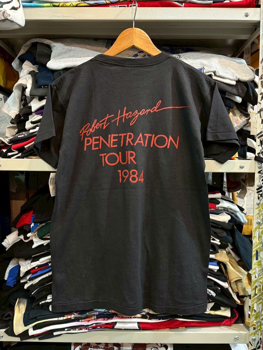 Band Tees Robert Hazard 1984’s Size US L / EU 52-54 / 3 - 6 Thumbnail