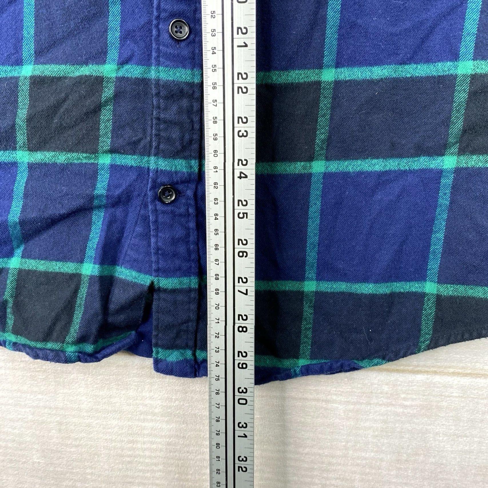 Lands' End Lands' End Mens Flannel Shirt L Button Up Long Sleeve Blue Plaid Tradition Shirt Button-Up Casual Men Size US L / EU 52-54 / 3 - 6 Thumbnail