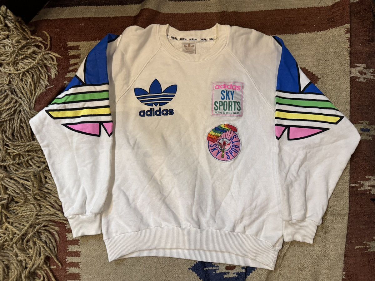 Adidas Rare Vtg Adidas Sweatshirt Size US L / EU 52-54 / 3 - 1 Thumbnail
