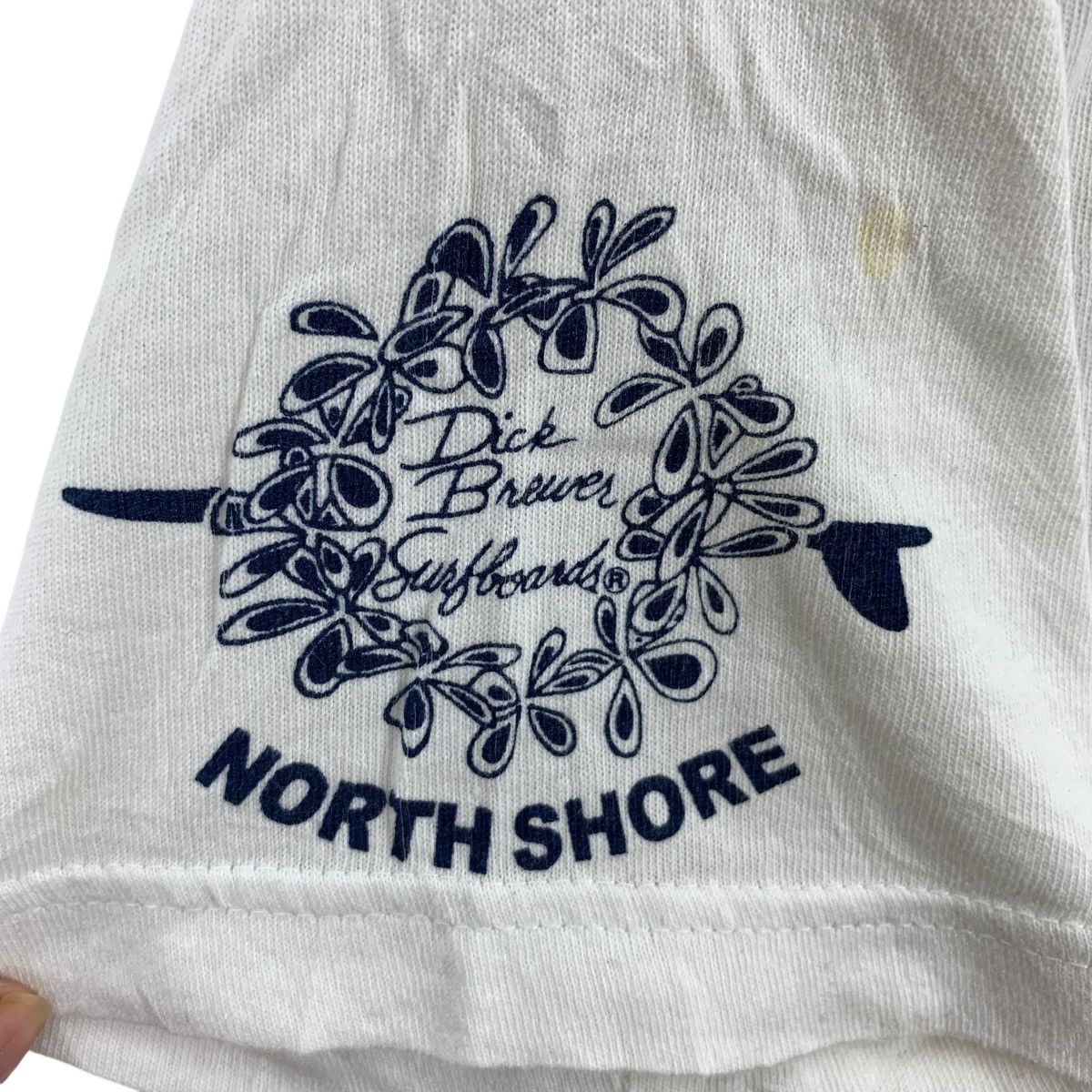 Vintage DICK BREWER SURFBOARD North Shore Embossed Tee Shirt Size S / US 4 / IT 40 - 7 Thumbnail