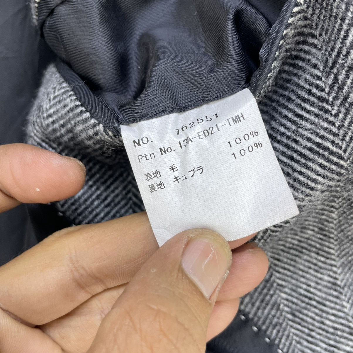 Autumn Cashmere 💥Vintage Loro Piana Herringbone Long Coat Jacket Size US L / EU 52-54 / 3 - 11 Thumbnail