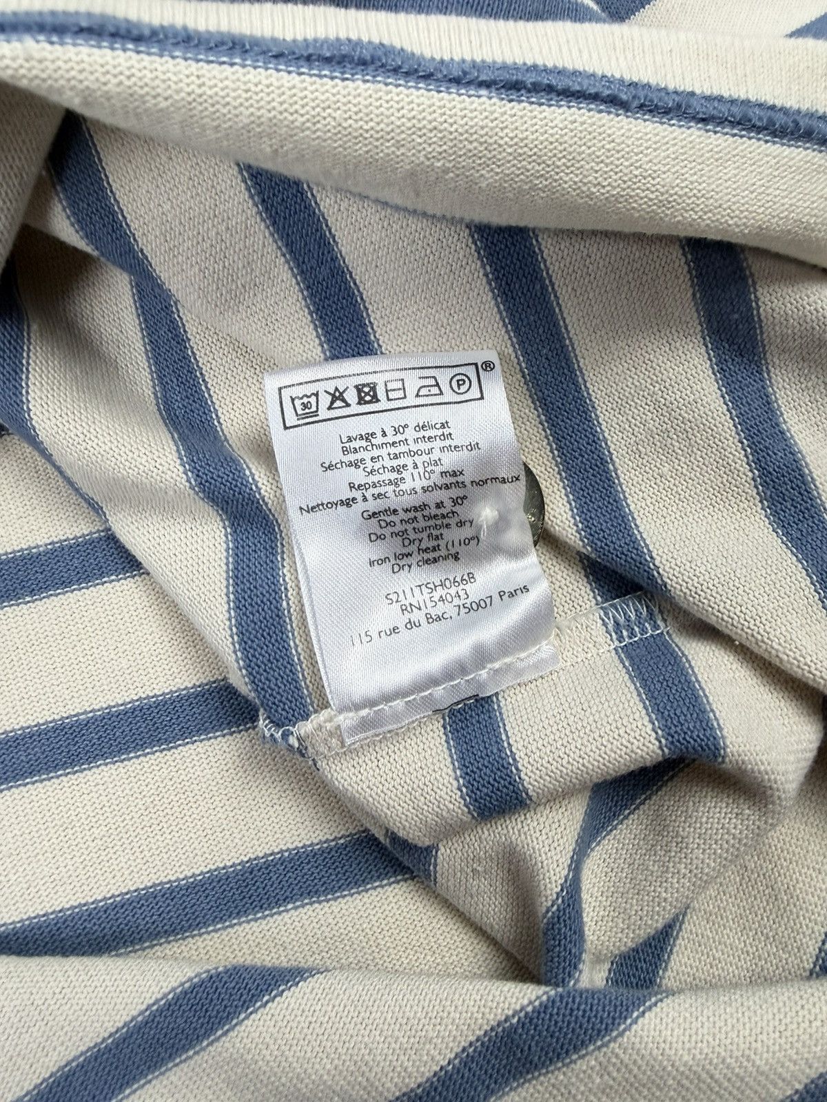 Sezane Sezane Colette Mariniere Striped Long Sleeve Top Designer Size XS / US 0-2 / IT 36-38 - 13 Thumbnail