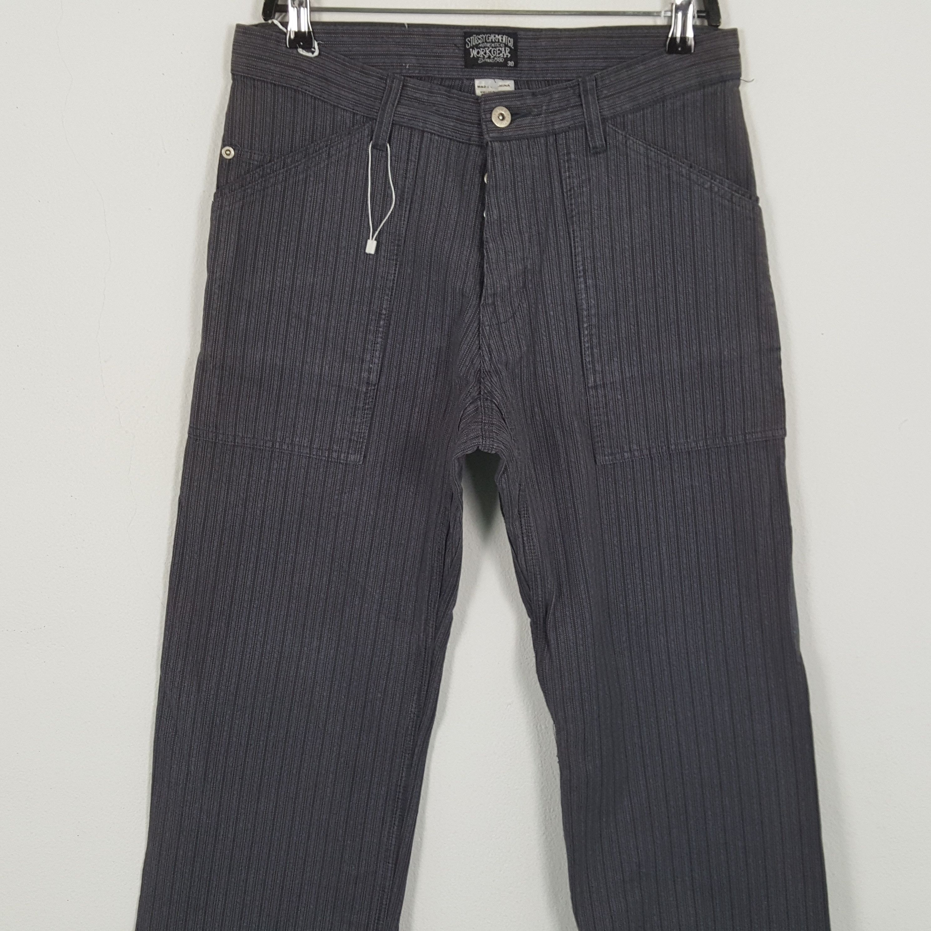 Stussy × Vintage STUSSY Streetwear Skater Custom Art Logo Style Pants Size US 31 - 5 Thumbnail