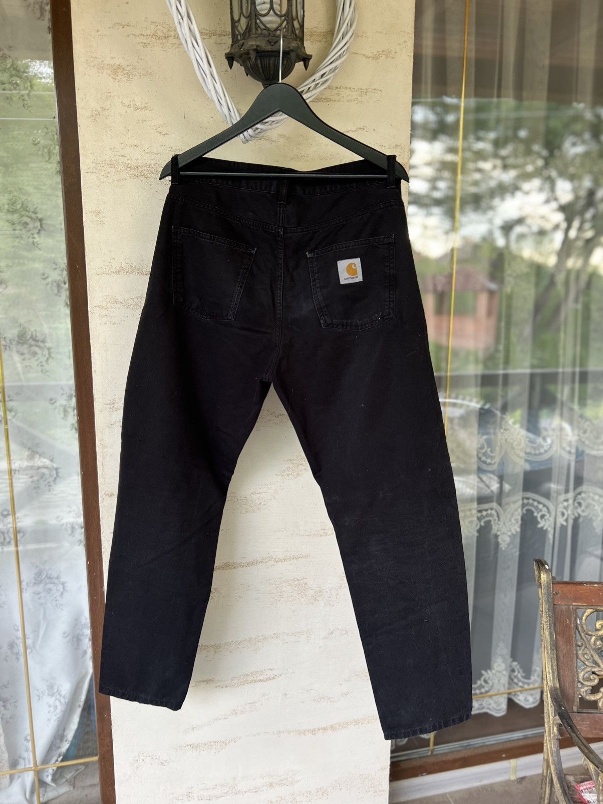 Carhartt 🖤Vintage Disstressed Y2K Style Carhartt Simple Black Jeans Size US 30 / EU 46 - 1 Thumbnail