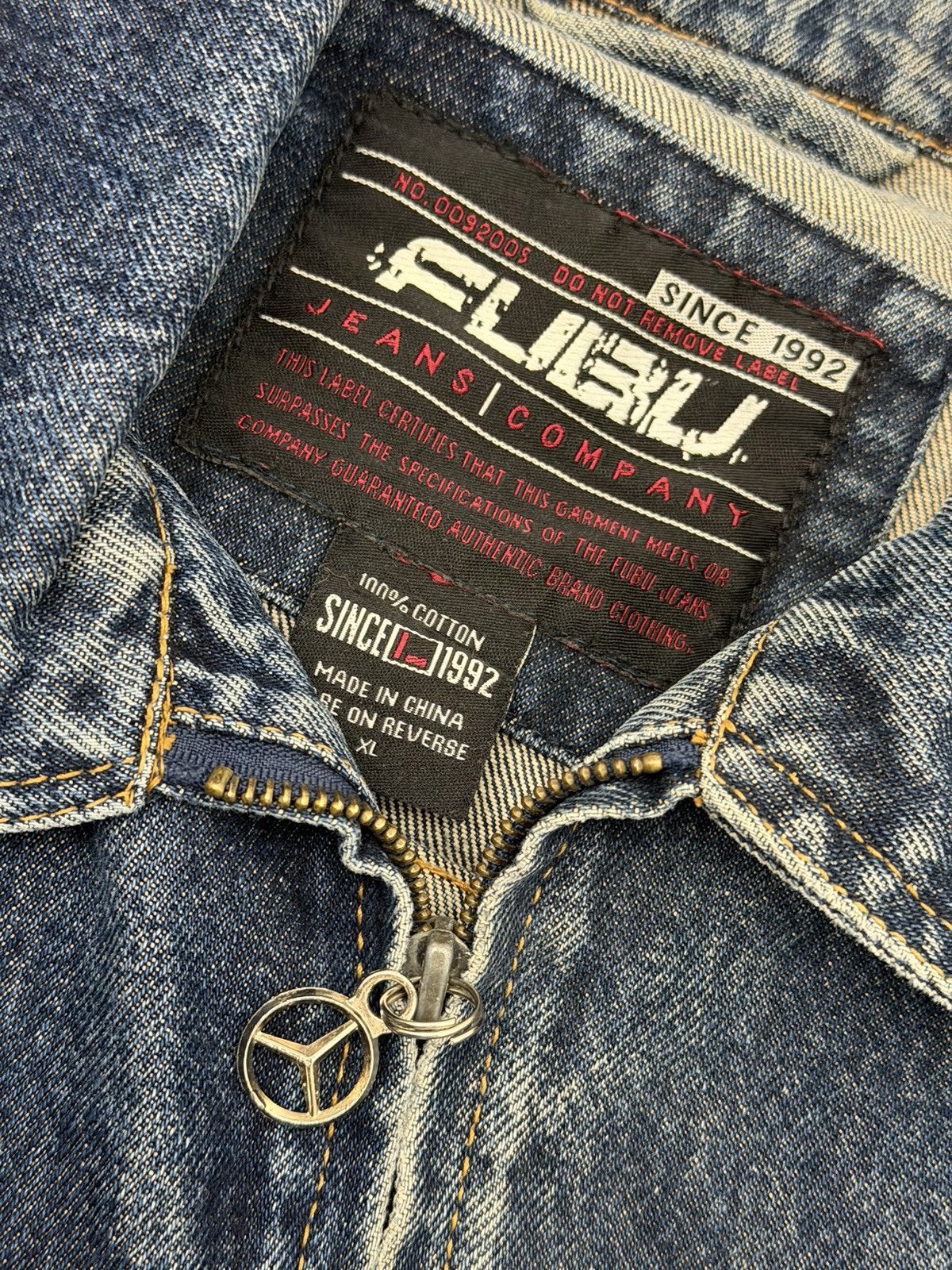 Fubu Vintage Y2K FUBU Denim Trucker Jacket XL Streetwear Hip Hop Size US XL / EU 56 / 4 - 11 Thumbnail