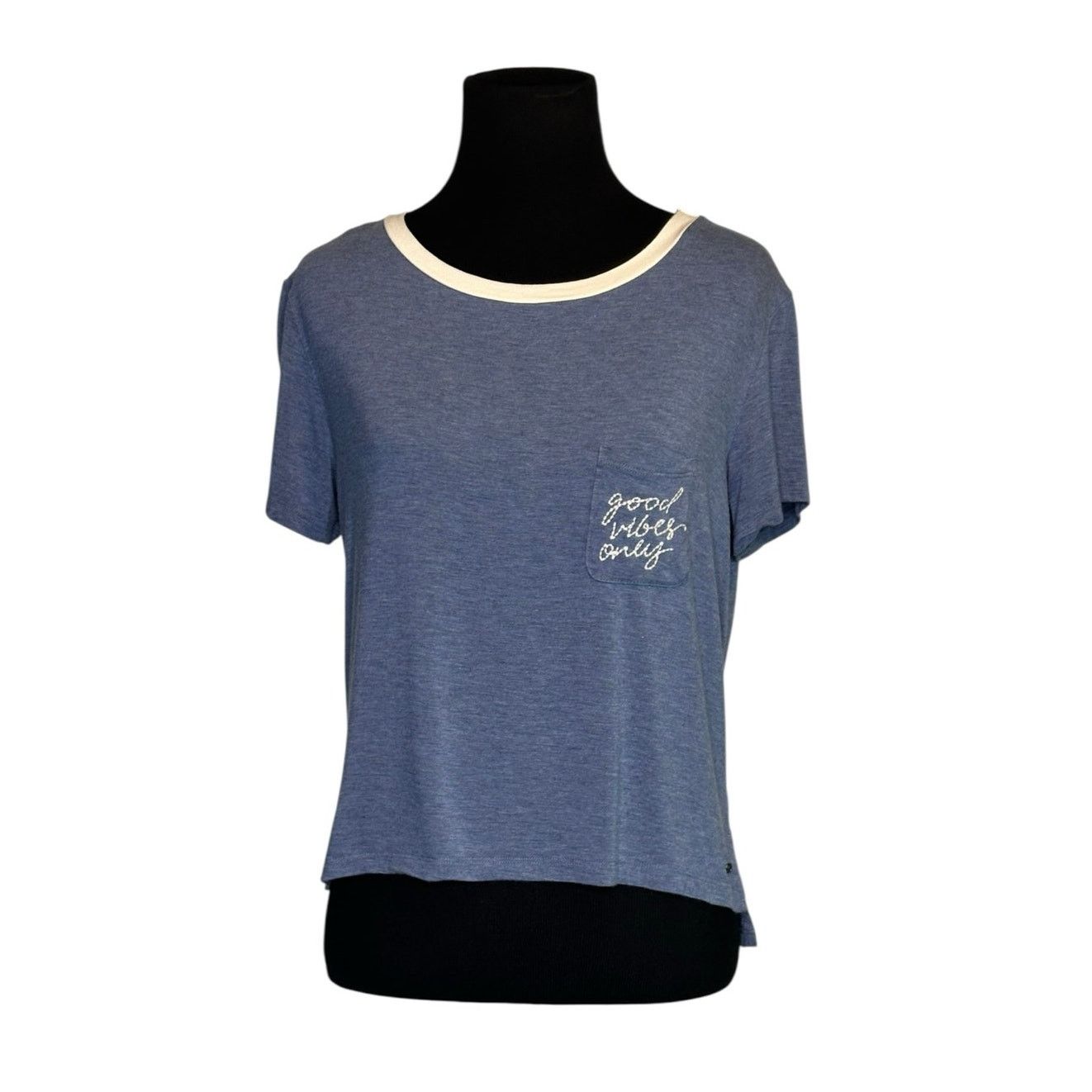 American Eagle Outfitters American Eagle blue short sleeves T-shirt size Small Size S / US 4 / IT 40 - 8 Thumbnail