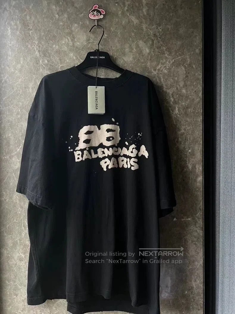 Balenciaga Balenciaga Splatter Print Short Sleeve XL. Size US XL / EU 56 / 4 - 1 Thumbnail