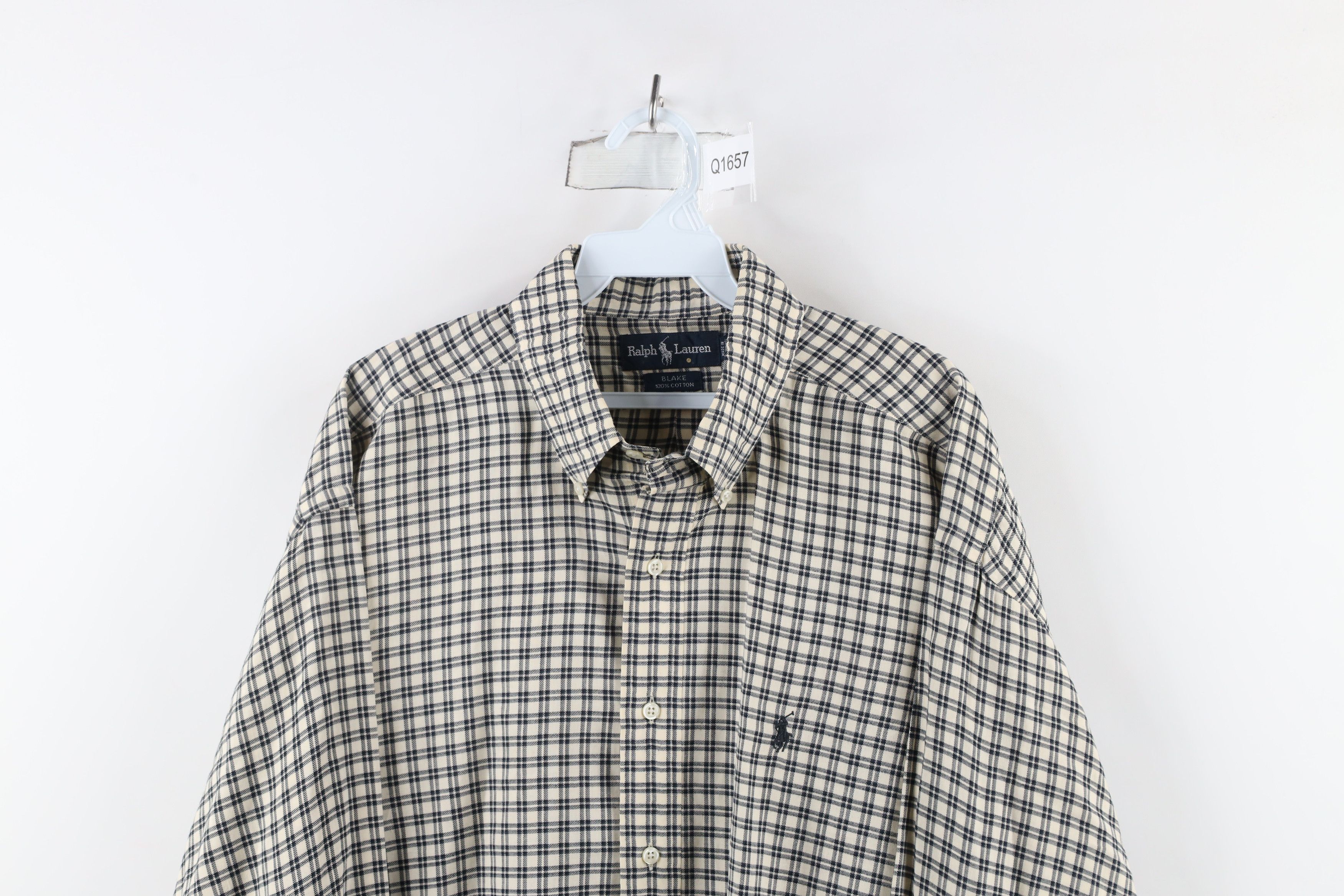 Ralph Lauren × Vintage Vintage 90s Ralph Lauren Flannel Collared Button Down Shirt Size US XL / EU 56 / 4 - 2 Thumbnail