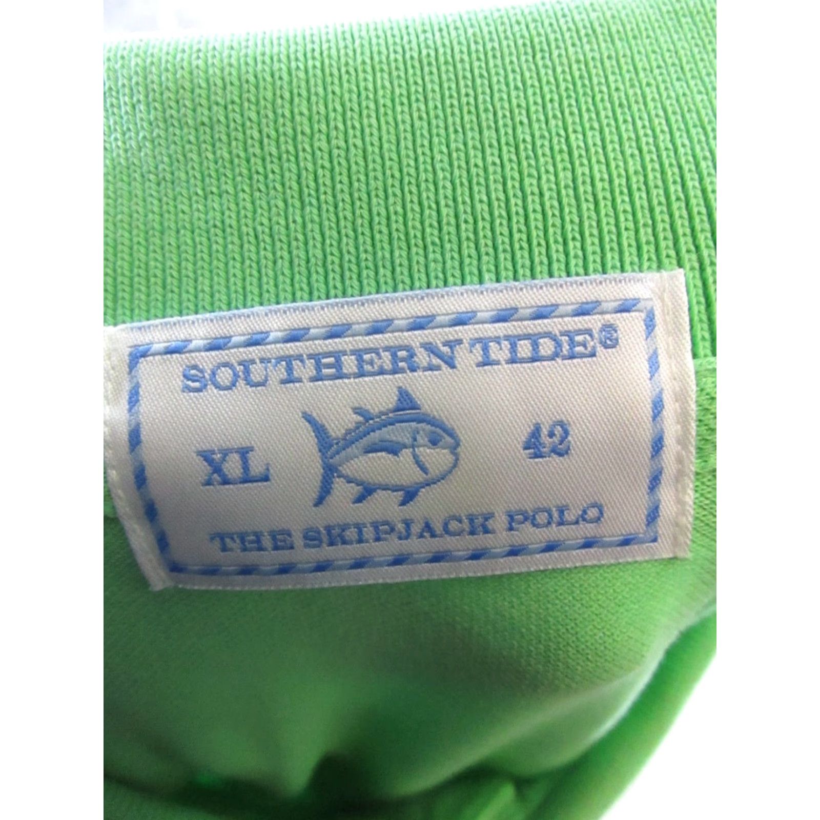 Southern Tide Southern Tide Polo Shirt Men XL Green Cotton Knit Fishing Golf Solid Polo Shirt Size US XL / EU 56 / 4 - 3 Thumbnail