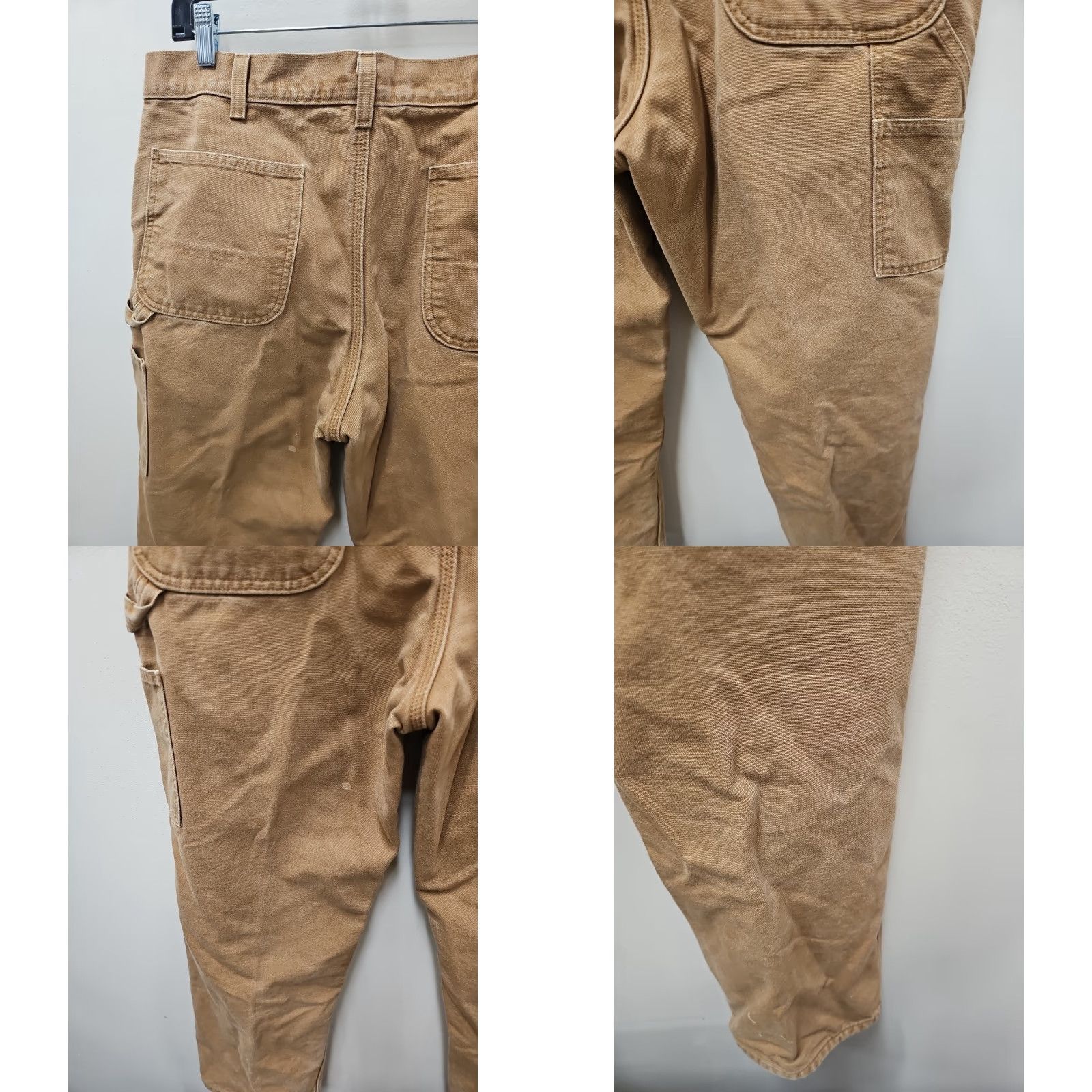 Carhartt VINTAGE Carhartt Pants Duck Canvas Chino Lined 34x29 Men Brown Size US 34 / EU 50 - 8 Thumbnail