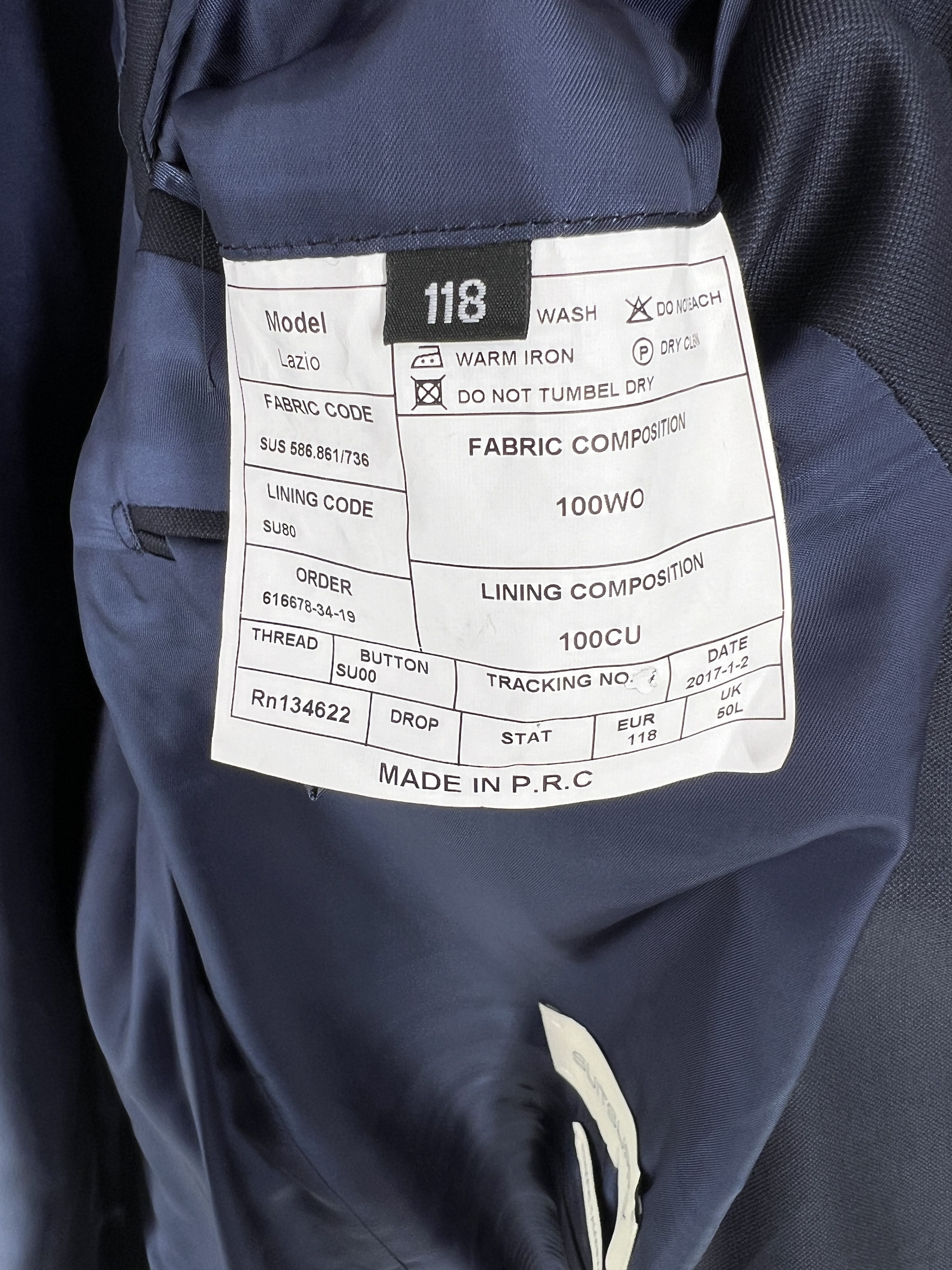Suitsupply Lazio Wool Formal Blazer Waistcoat Suit EU:118; UK/US:50L Size 50L - 12 Thumbnail
