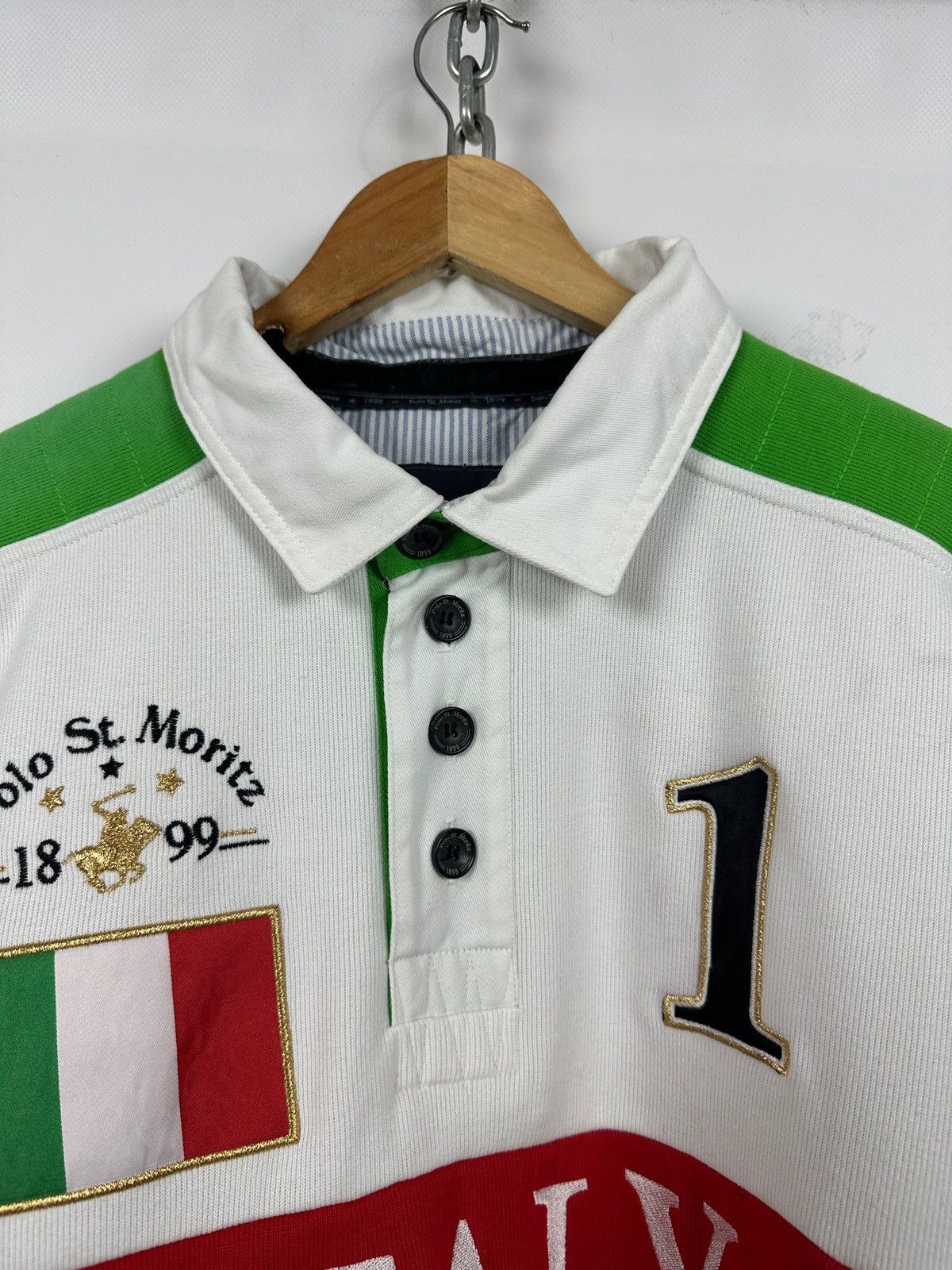 Vintage 2011 Vintage Polo St.Moritz Italy Team Long Sleeve T-Shirt Size US XL / EU 56 / 4 - 6 Thumbnail