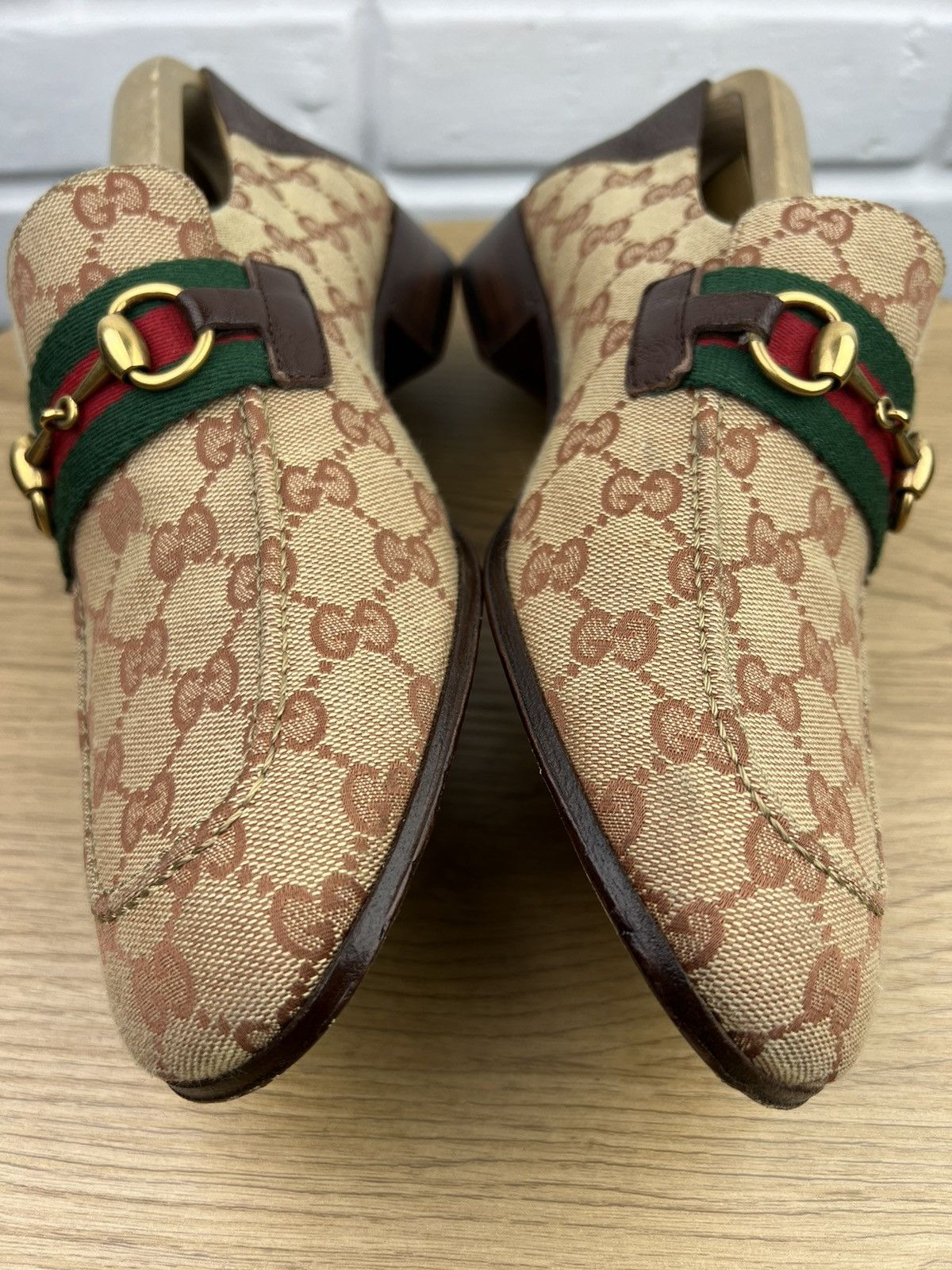 Gucci GUCCI Loafers Leather Shoes HORSEBIT Buckle GG Monogram Web Size US 9 / EU 42 - 7 Thumbnail