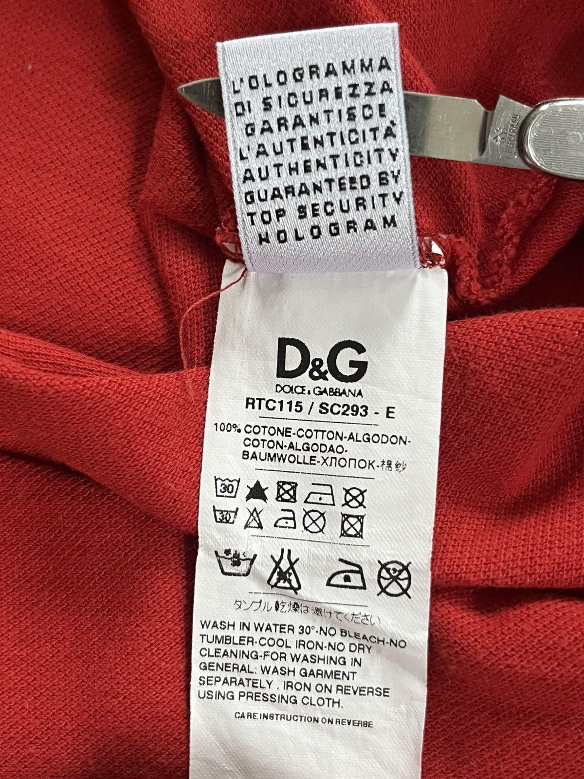 Dolce & Gabbana Women’s Red Polo Shirt Dolce & Gabbana Size 50 Size XL / US 12-14 / IT 48-50 - 10 Thumbnail