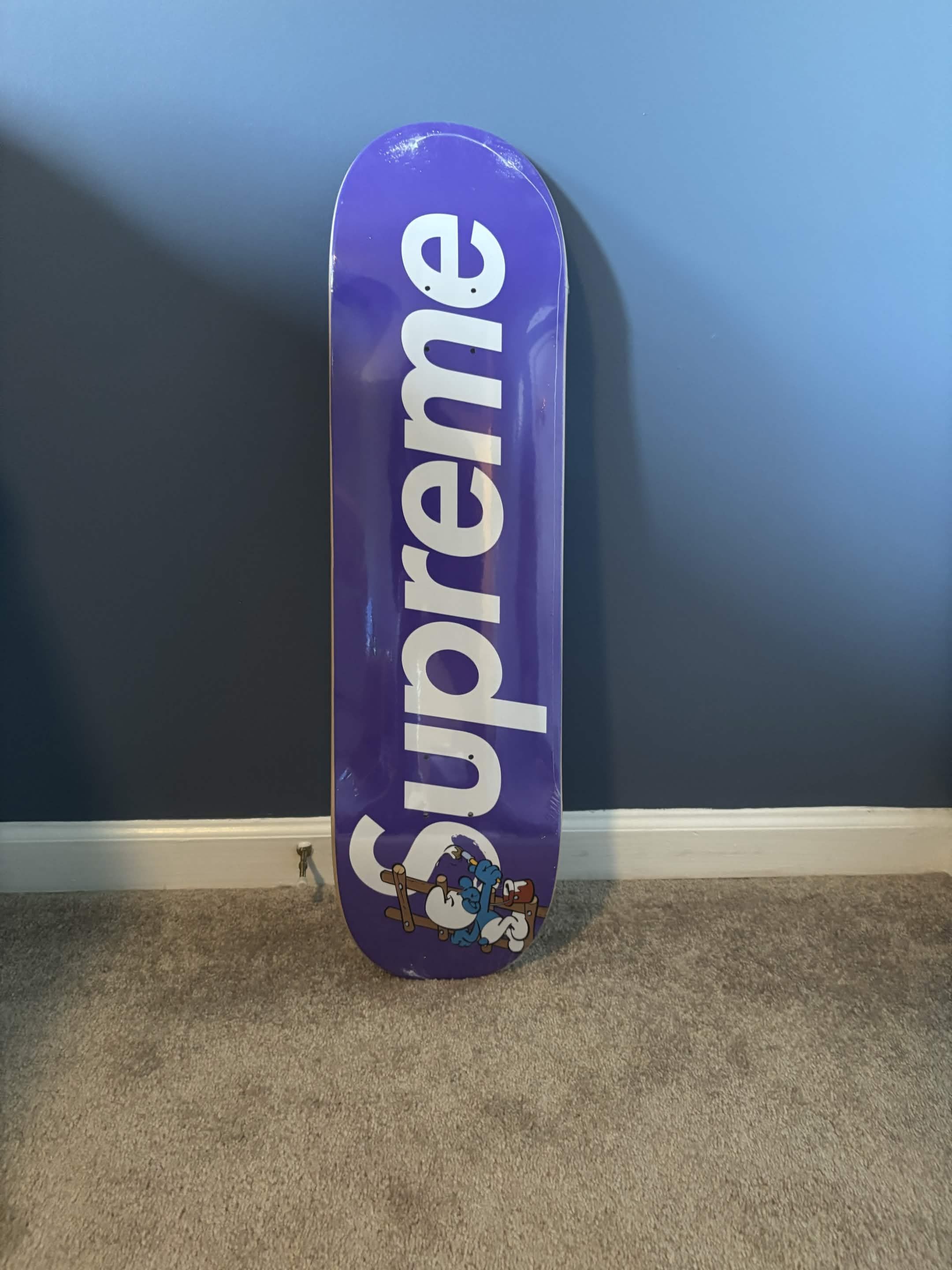 Supreme Supreme Smurfs Skateboard Purple | Grailed