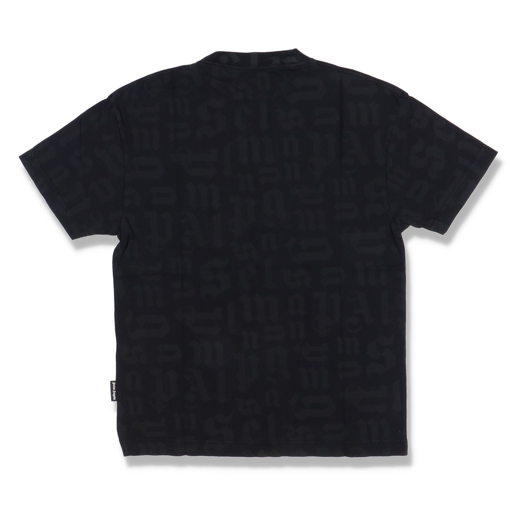 Palm Angels Black All Over Logo T-Shirt Size XS / US 0-2 / IT 36-38 - 4 Thumbnail