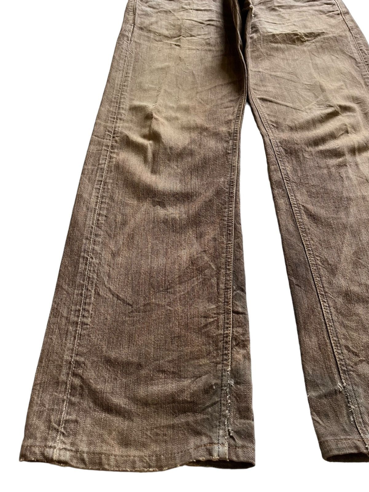 Edwin Vintage Japanese Edwin Rusty Wash Distressed Baggy Jeans Size US 35 - 6 Thumbnail