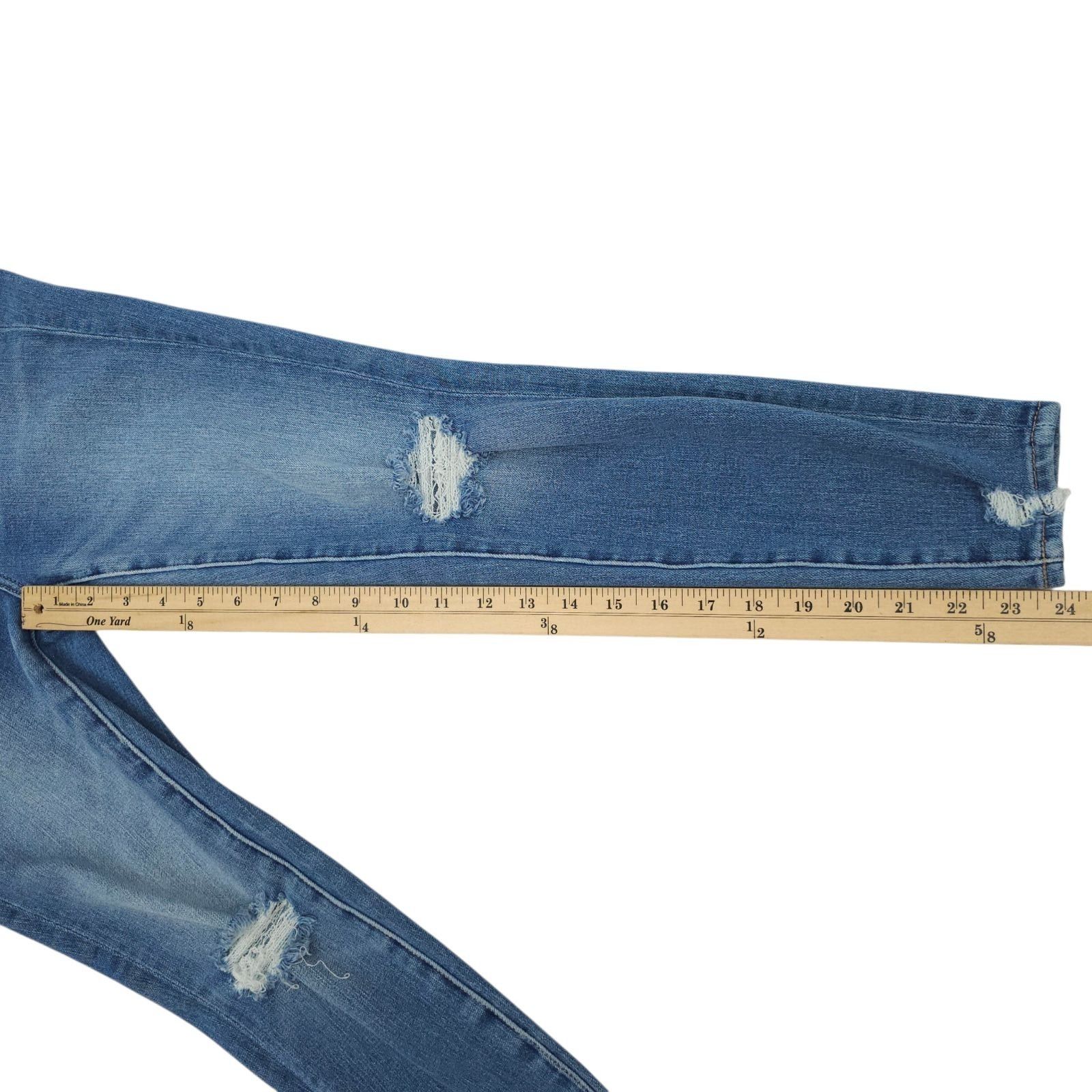 American Eagle Outfitters American Eagle Dream Jean 0 XShort Mid Rise Jegging Blue Size 25" / US 0 / IT 36 - 5 Thumbnail