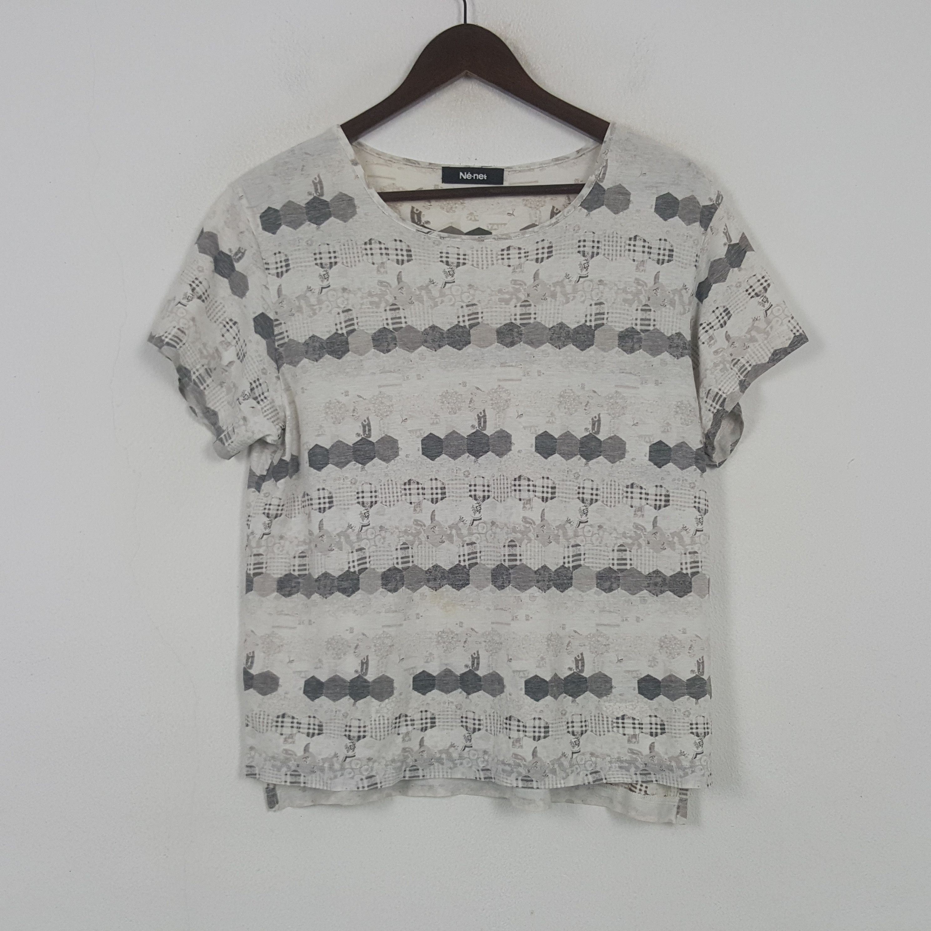 Vintage Ne-net by Issey Miyake Striped Tshirt