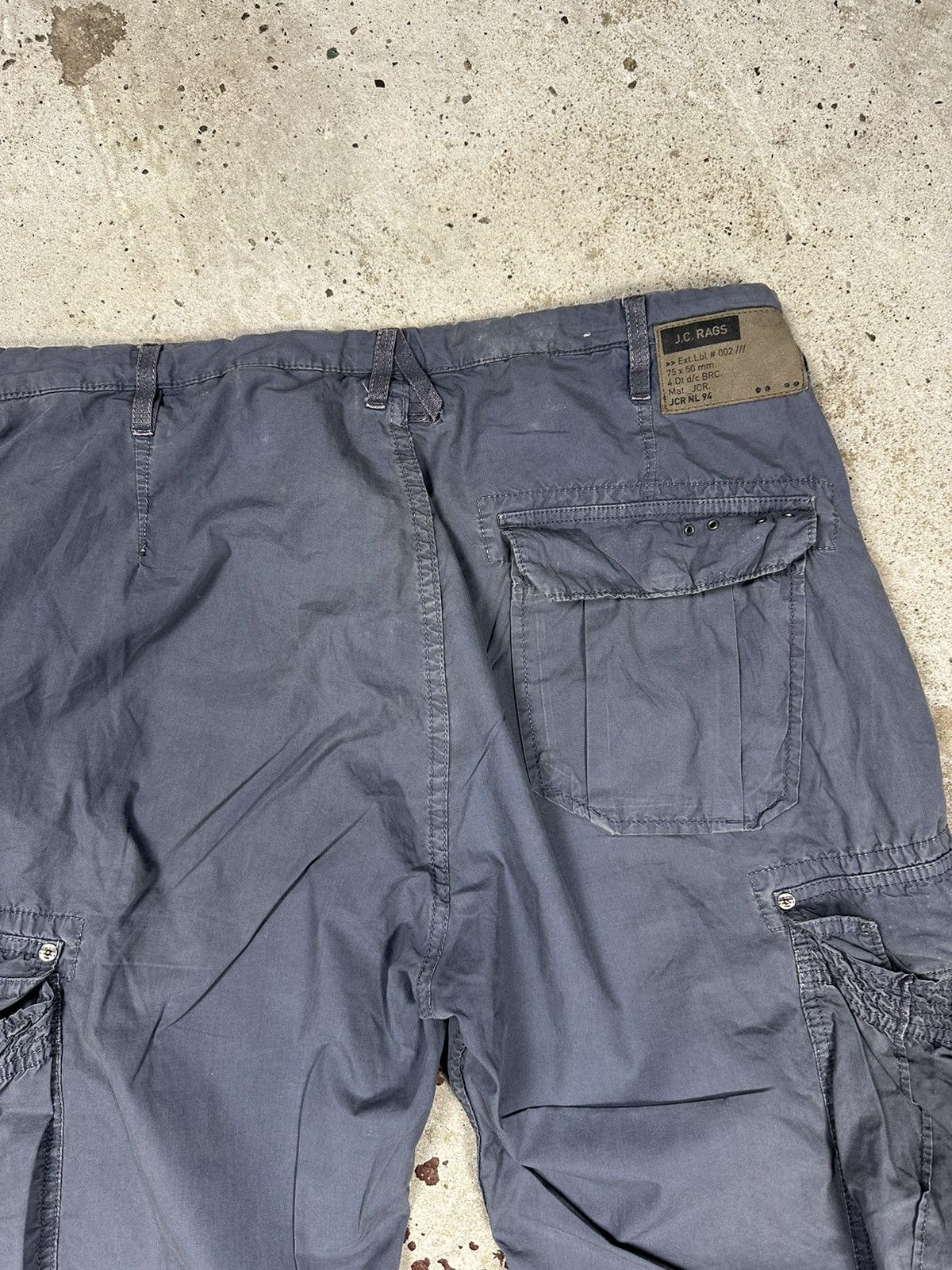 Japanese Brand × Vintage Vintage Y2K Grey Bondage Parachute Cargo Pants Size US 34 / EU 50 - 14 Thumbnail