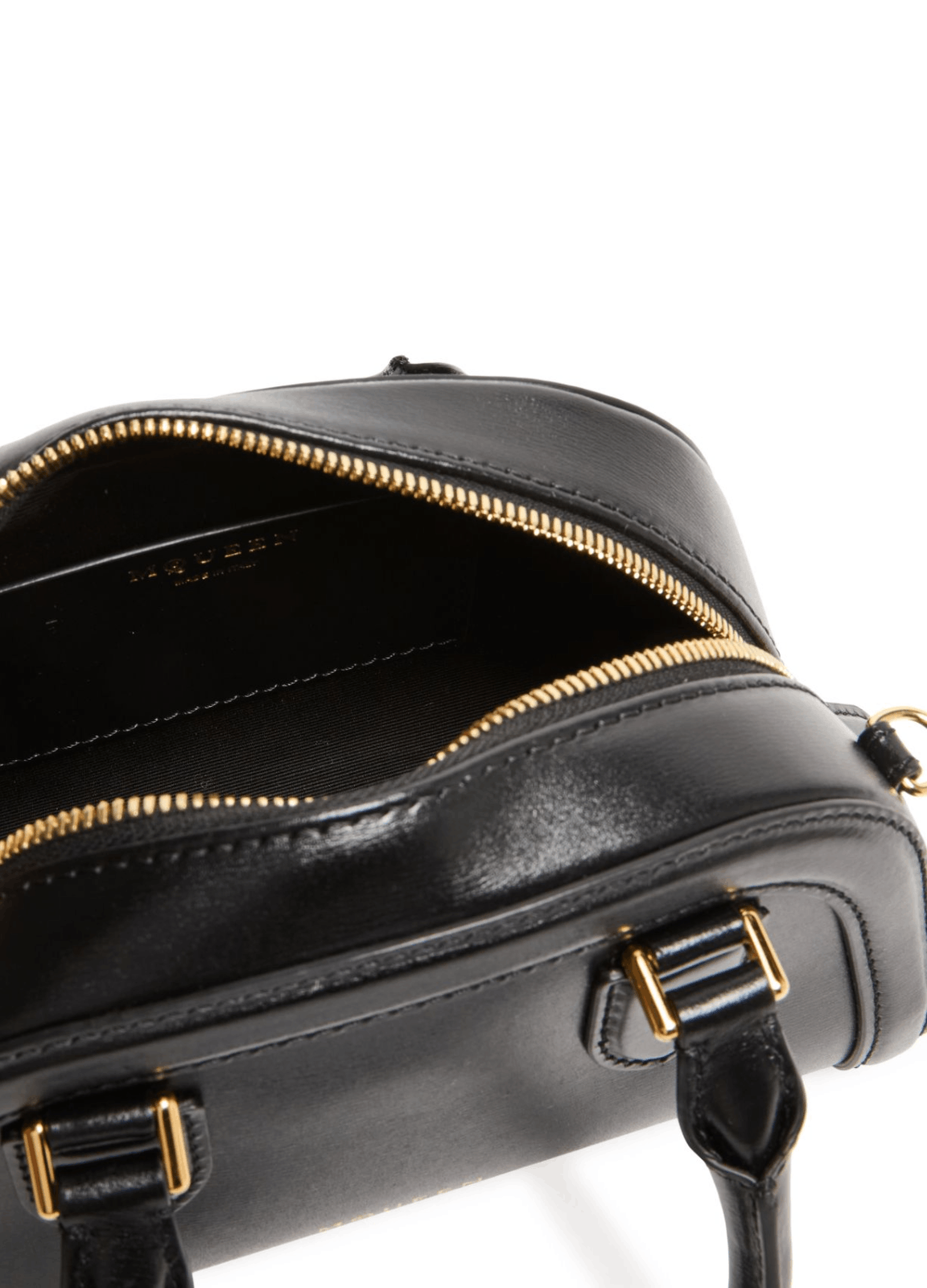 Alexander McQueen MCQUEEN Birdee Mini Black Leather Top Handle Bag New Size ONE SIZE - 4 Thumbnail