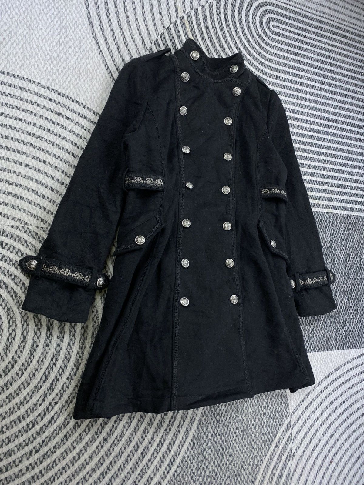 Le Grande Bleu (L.G.B.) Vintage Ozz Croce Punk Bondage Jacket Size M / US 6-8 / IT 42-44 - 4 Thumbnail