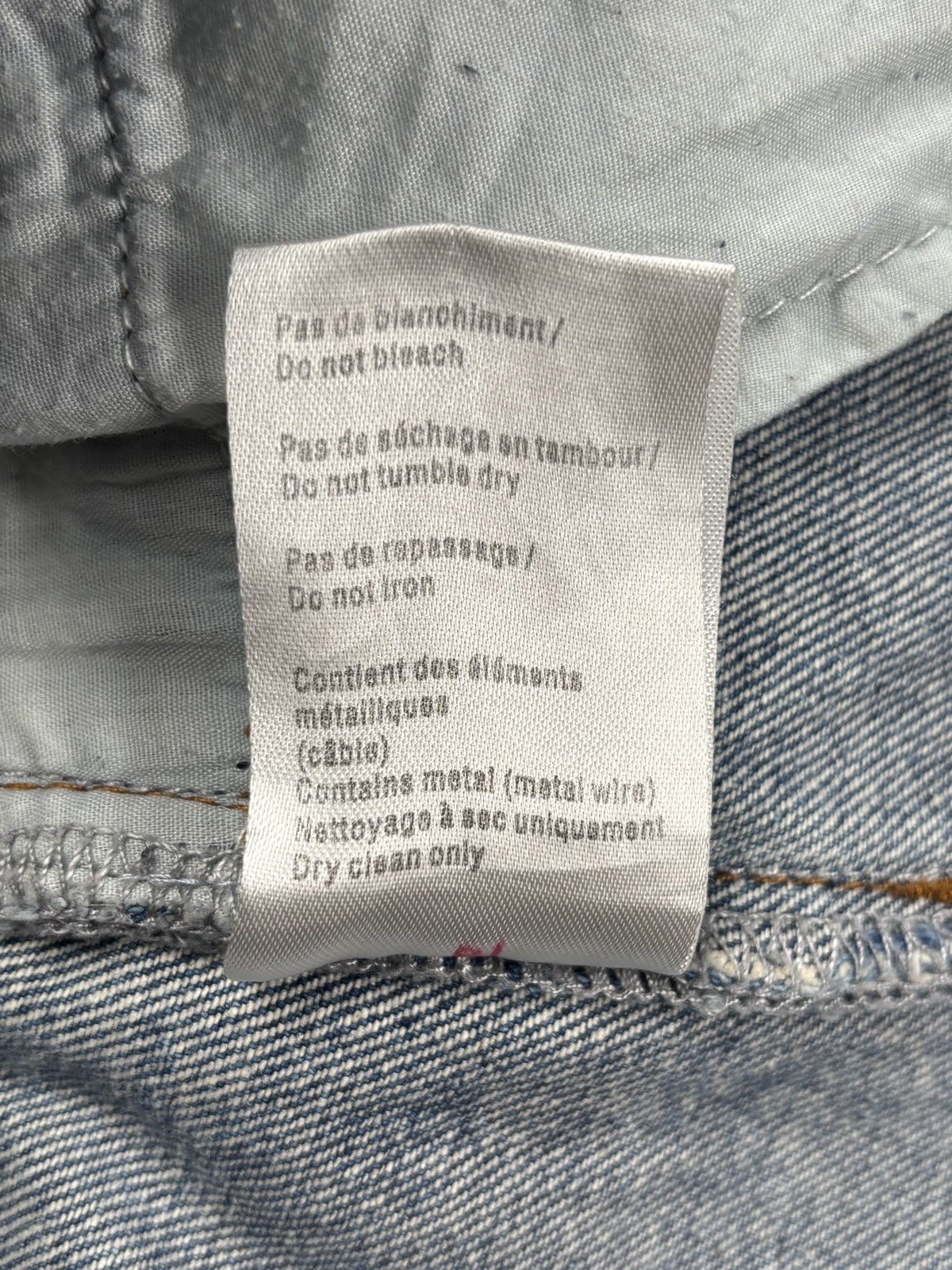 Y/Project Distressed Blue Wash Baggy Fit Denim Jeans Size US 32 / EU 48 - 14 Thumbnail