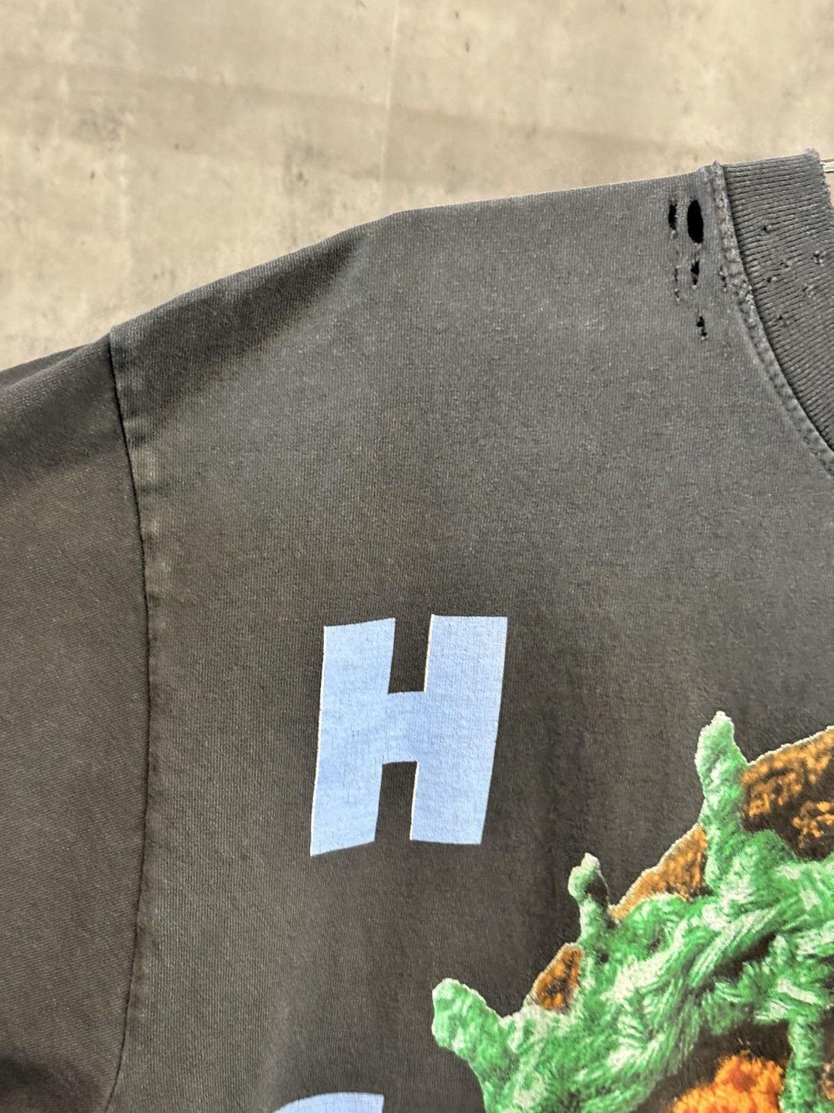 HELLSTAR HELLSTAR CROCHET JESUS T-SHIRT GREEN SIZE S Size US S / EU 44-46 / 1 - 2 Thumbnail