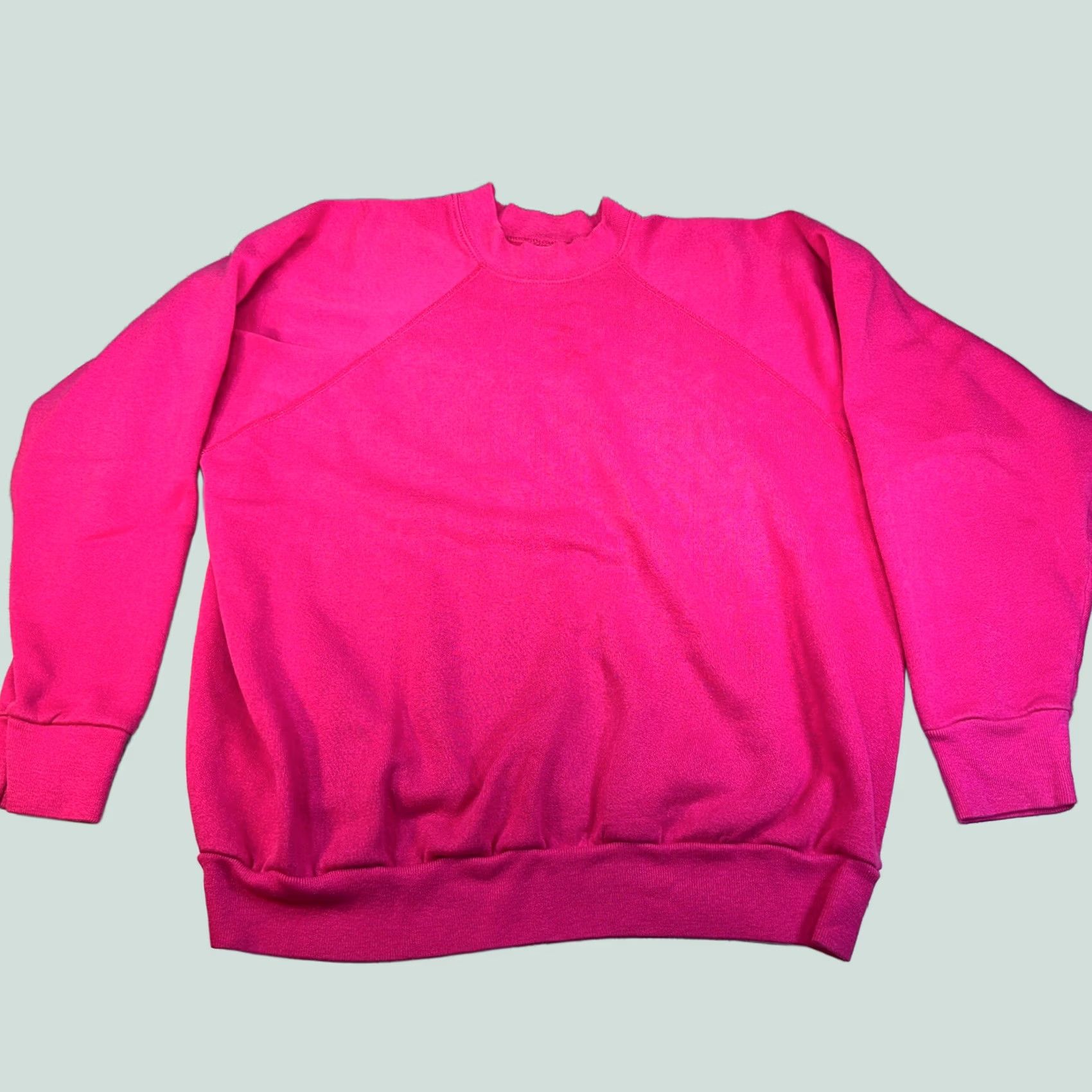 Tultex VINTAGE Tultex Sweatshirt Women XL Pink USA Crew Neck Pullover Blank Shirts? Size XL / US 12-14 / IT 48-50 - 1 Thumbnail
