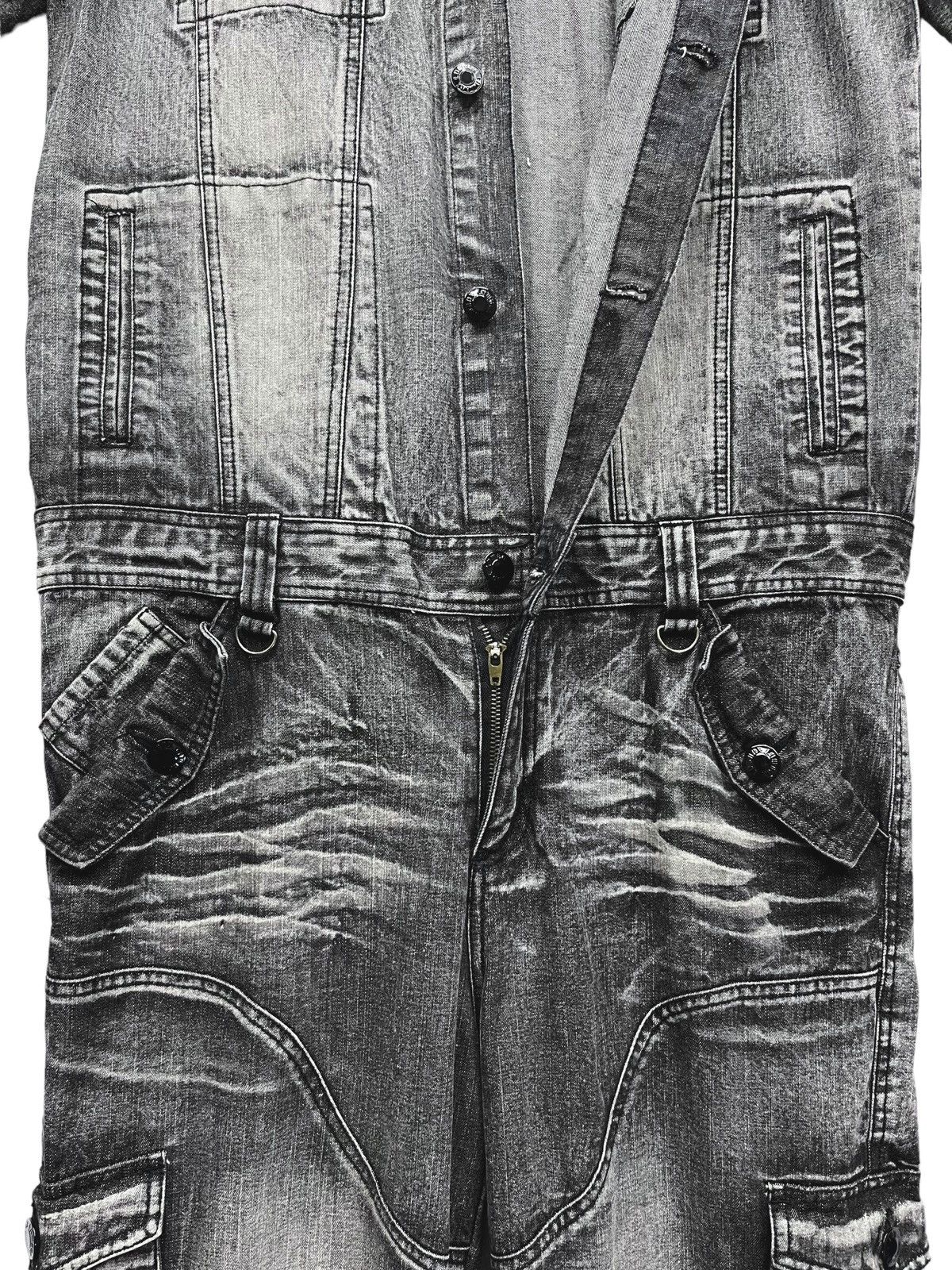 LOWBOX 🔥☠️Vtg LOWBOX Punk Multipocket Cargo Denim Coverall Size US 34 / EU 50 - 8 Thumbnail