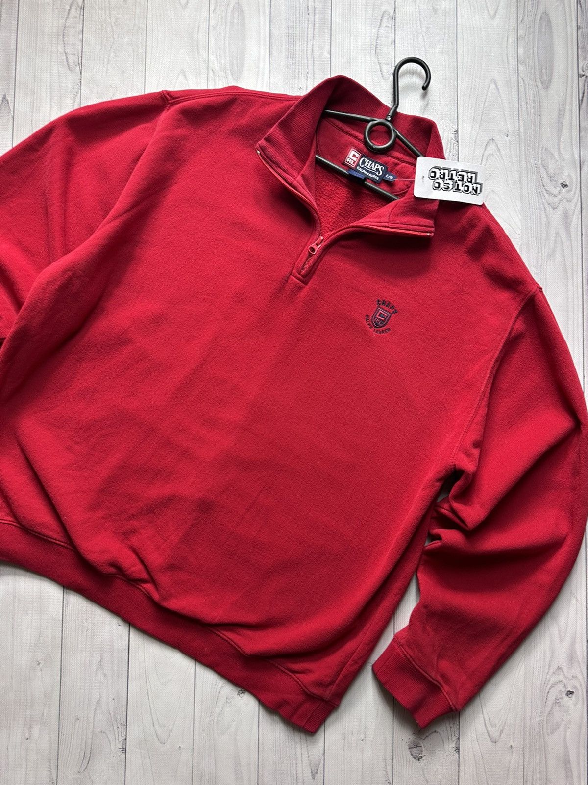 Chaps Ralph Lauren × Vintage Vintage Chaps Polo Ralph Lauren sweatshirt red size L logo Size US L / EU 52-54 / 3 - 2 Thumbnail
