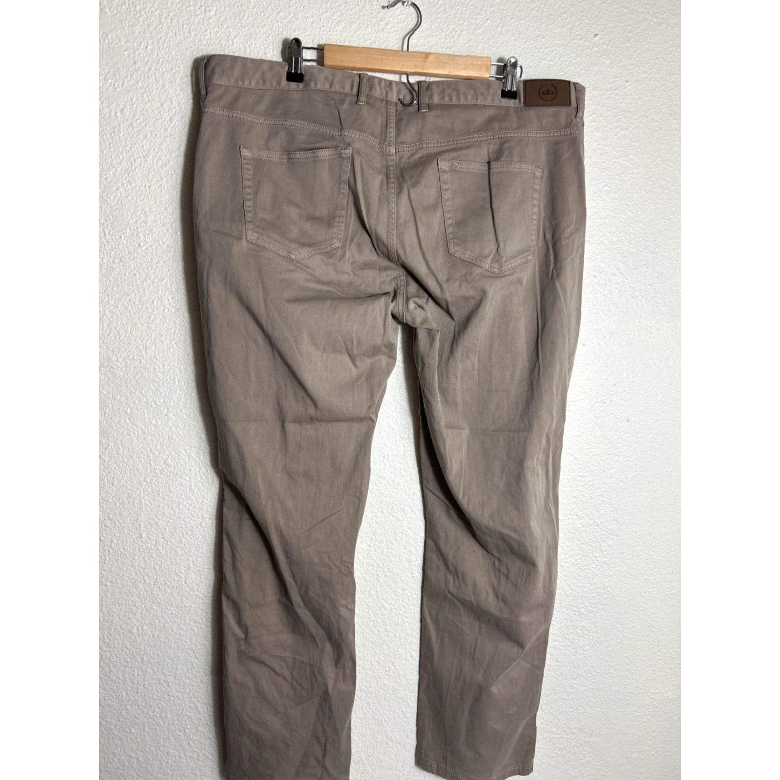 Peter Millar Peter Millar Ultimate Sateen 5-Pocket Pants Mens 42x31 Beige Khaki 5 Pocket Chino Casual Formal Business Travel Wedding Size US 42 / EU 58 - 7 Thumbnail