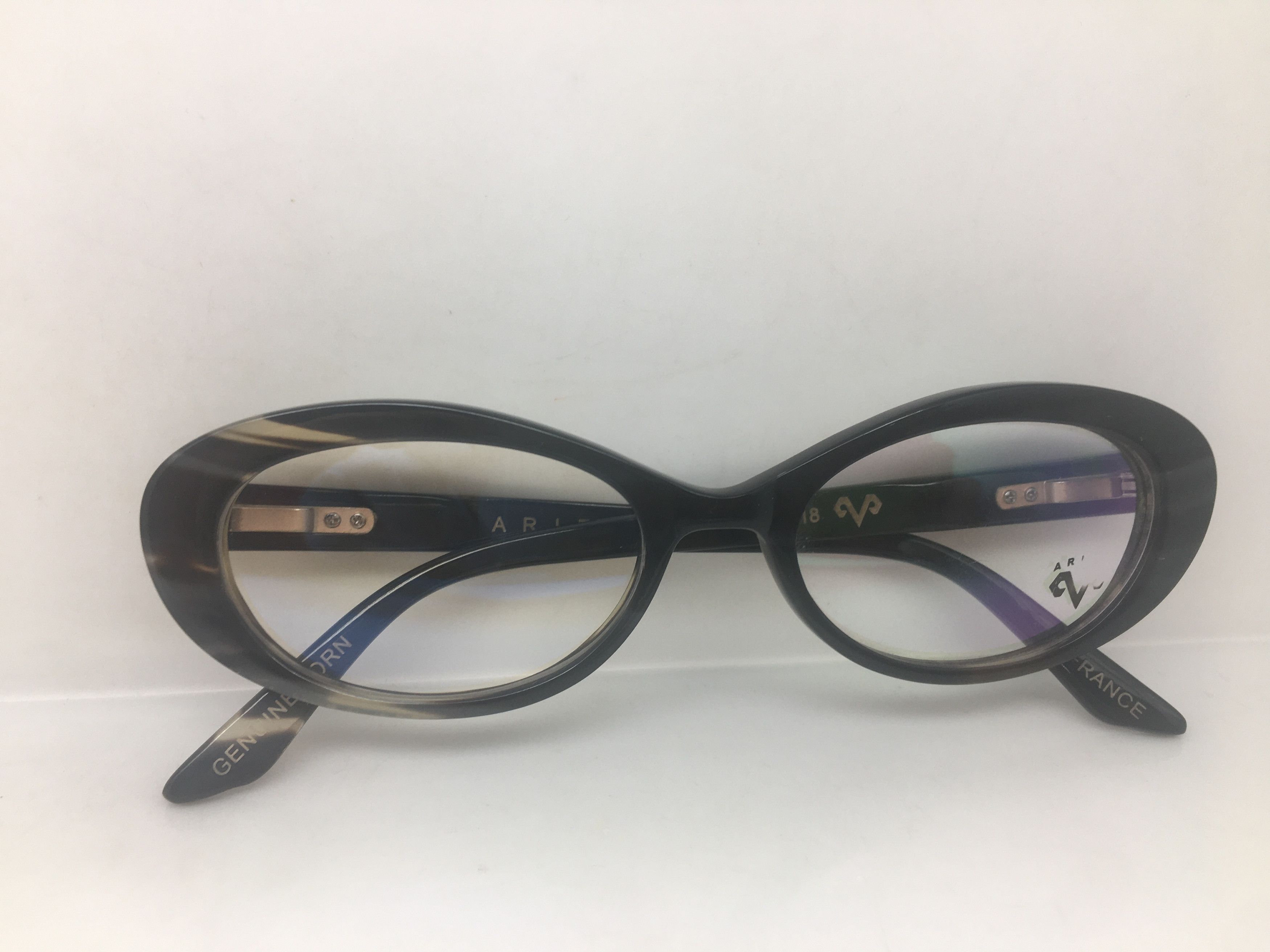 Aries Aries Genuine Horn Cateye Eyeglasses Frame Diva Girls Size ONE SIZE - 7 Thumbnail