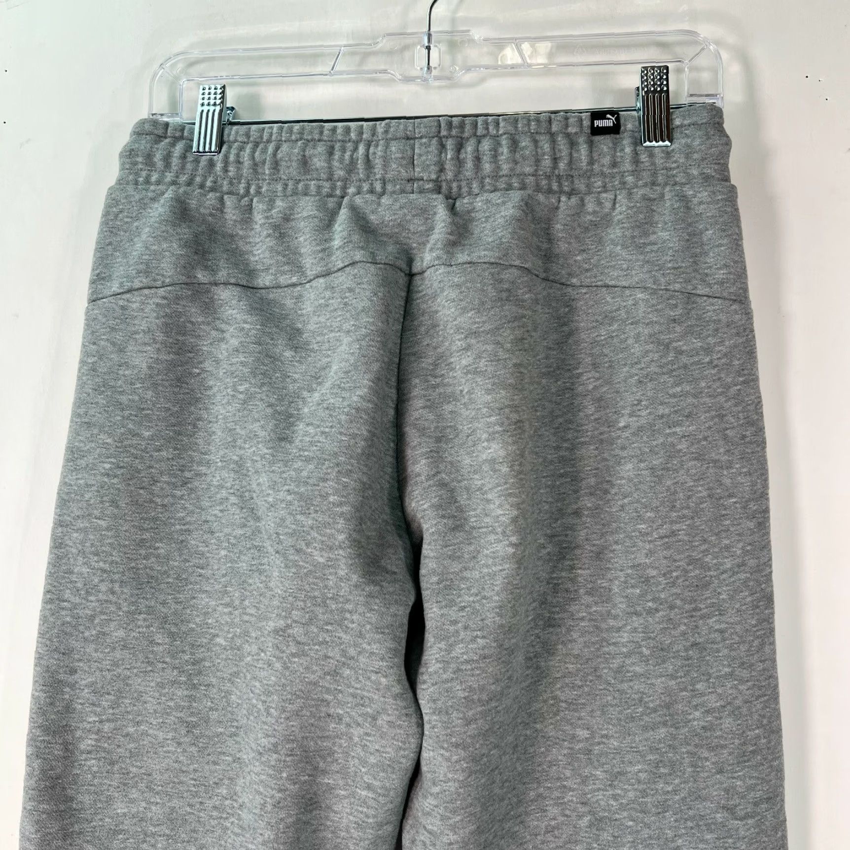 Puma Puma Mens Jogger Pants Gray Size S Elastic Waist Drawstring Flat Front Pockets Adult Men Regular Inseam 30 in Size US 28 / EU 44 - 5 Thumbnail