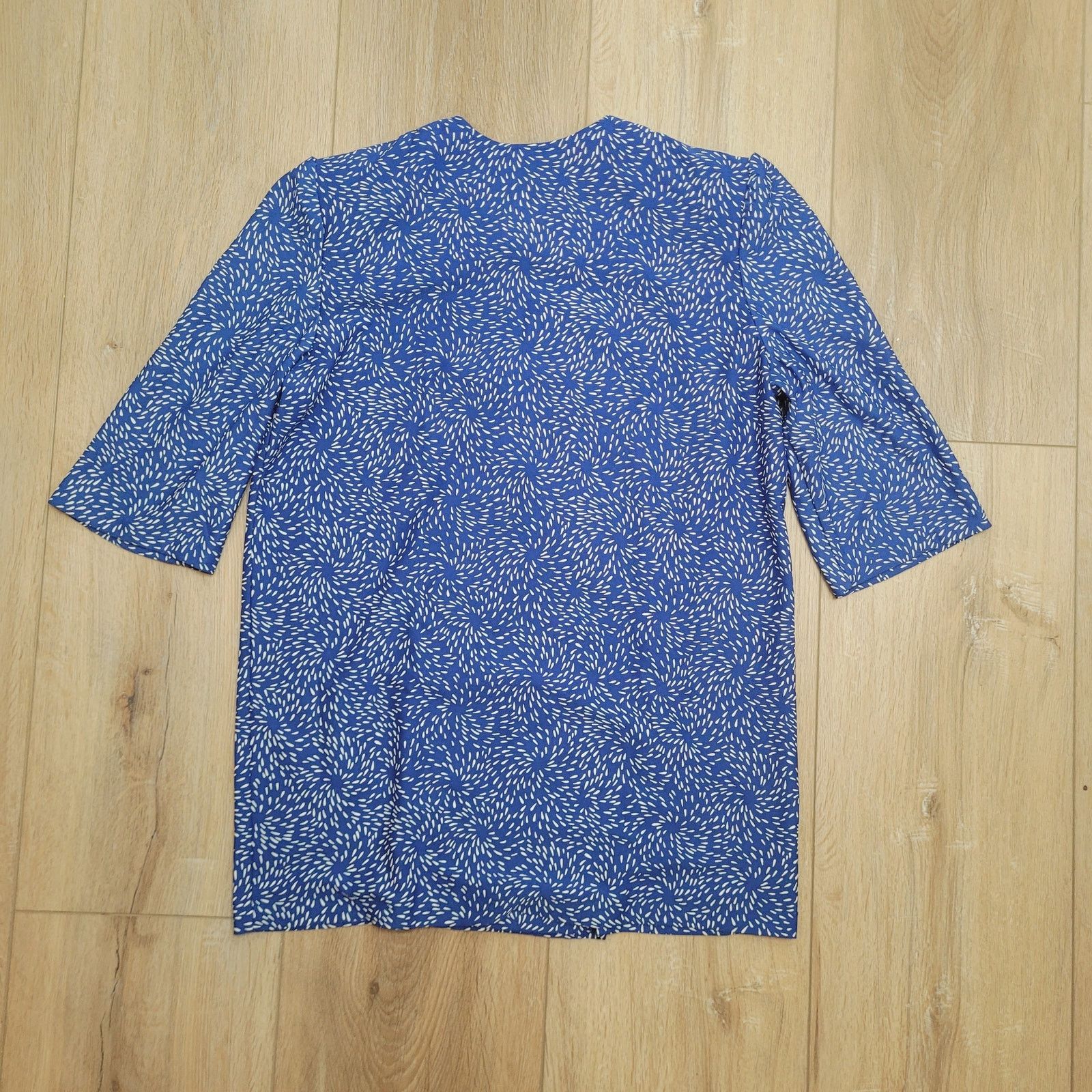 Vintage VTG 80s Shoulder Pads Blouse M Leni Womens Medium 14 USA Size M / US 6-8 / IT 42-44 - 4 Thumbnail