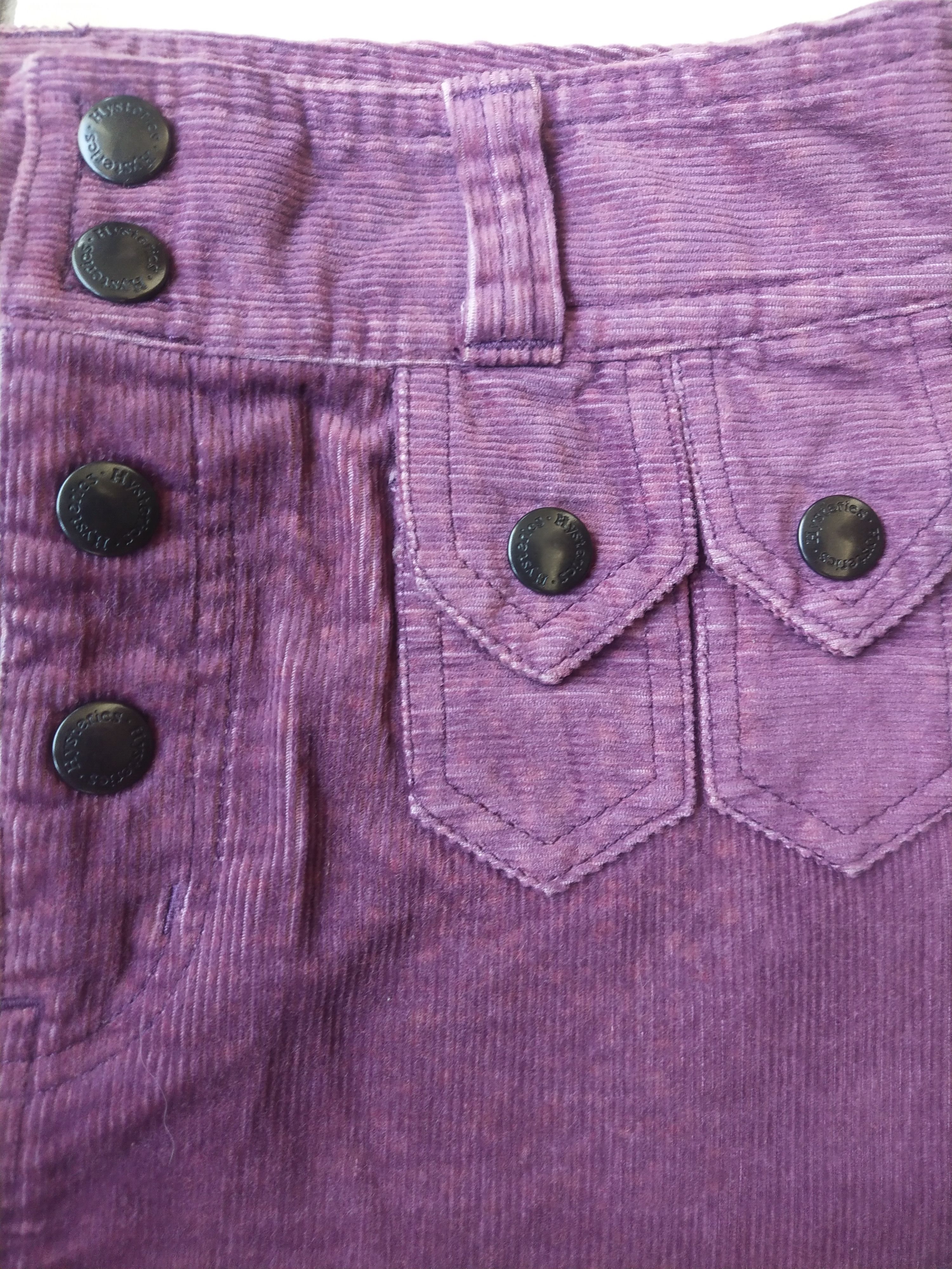 Hysteric Glamour Hysteric Glamour Purple Corduroy Skirt Made in Japan Size 27" / US 4 / IT 40 - 3 Thumbnail