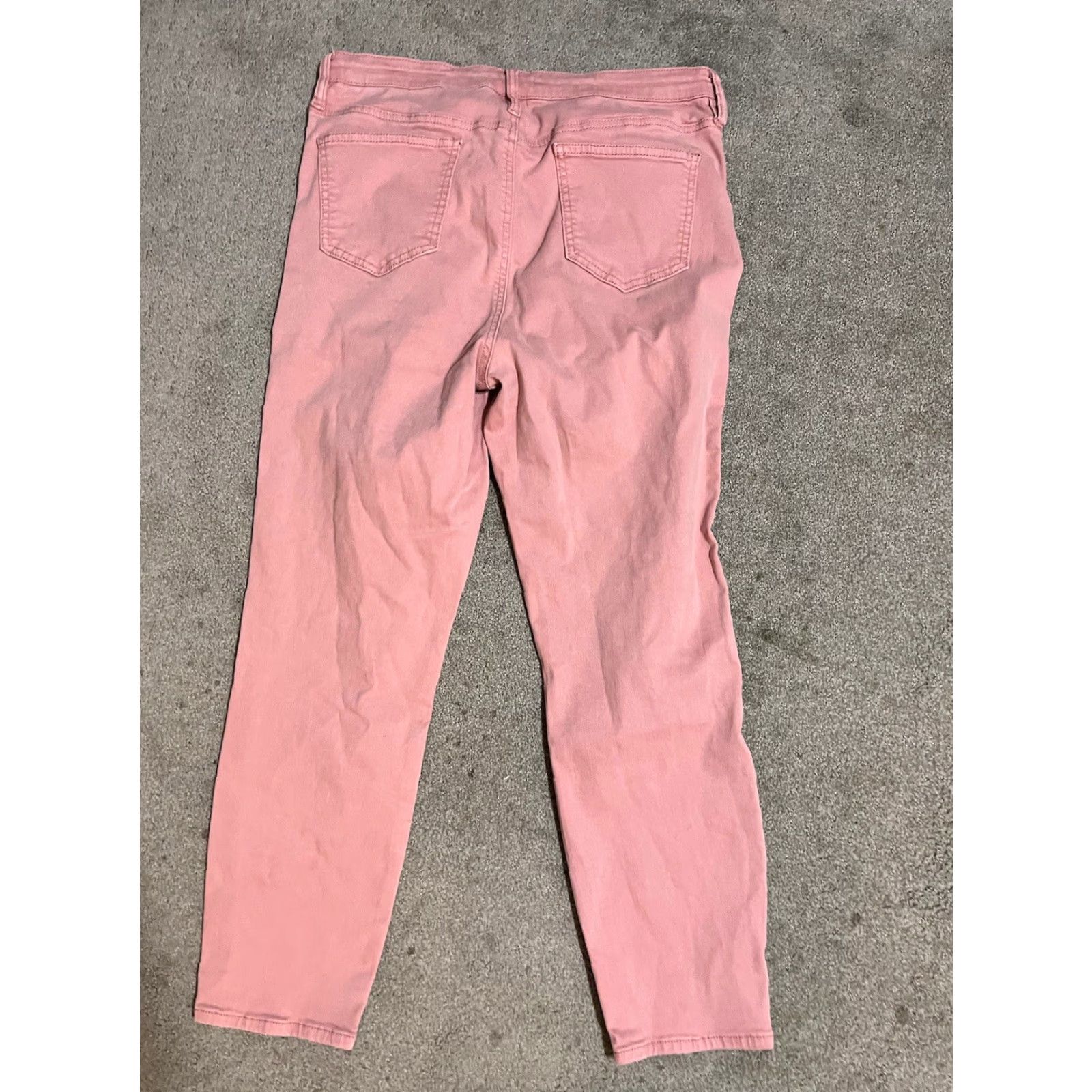Buffalo David Bitton Buffalo by David Bitton Womens Jeans Pant 14/34 Pink Havana High Rise Denim Straight 27in Inseam Regular Stretch Pocket Logo button Size 36" / US 14 / IT 50 - 3 Thumbnail