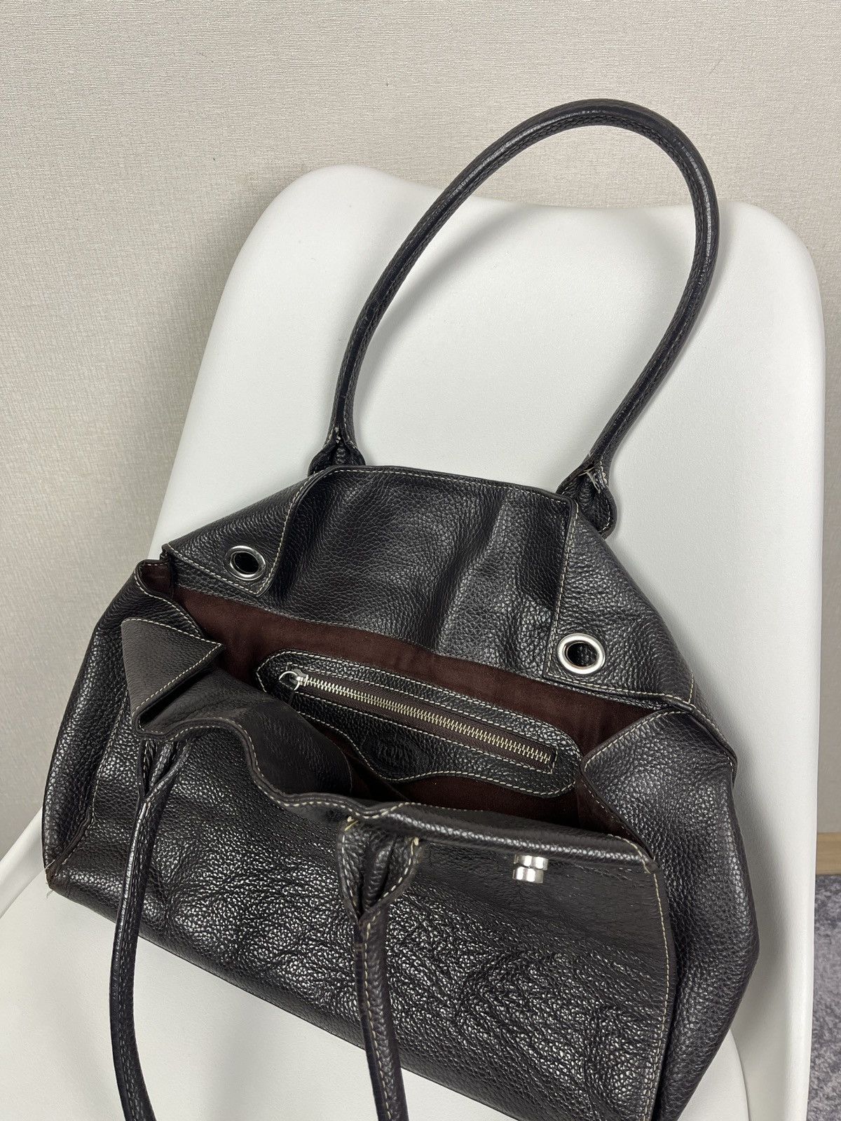 Designer × Tod's Tod’s Leather Brown Shoulder Hand Bag Size ONE SIZE - 12 Thumbnail
