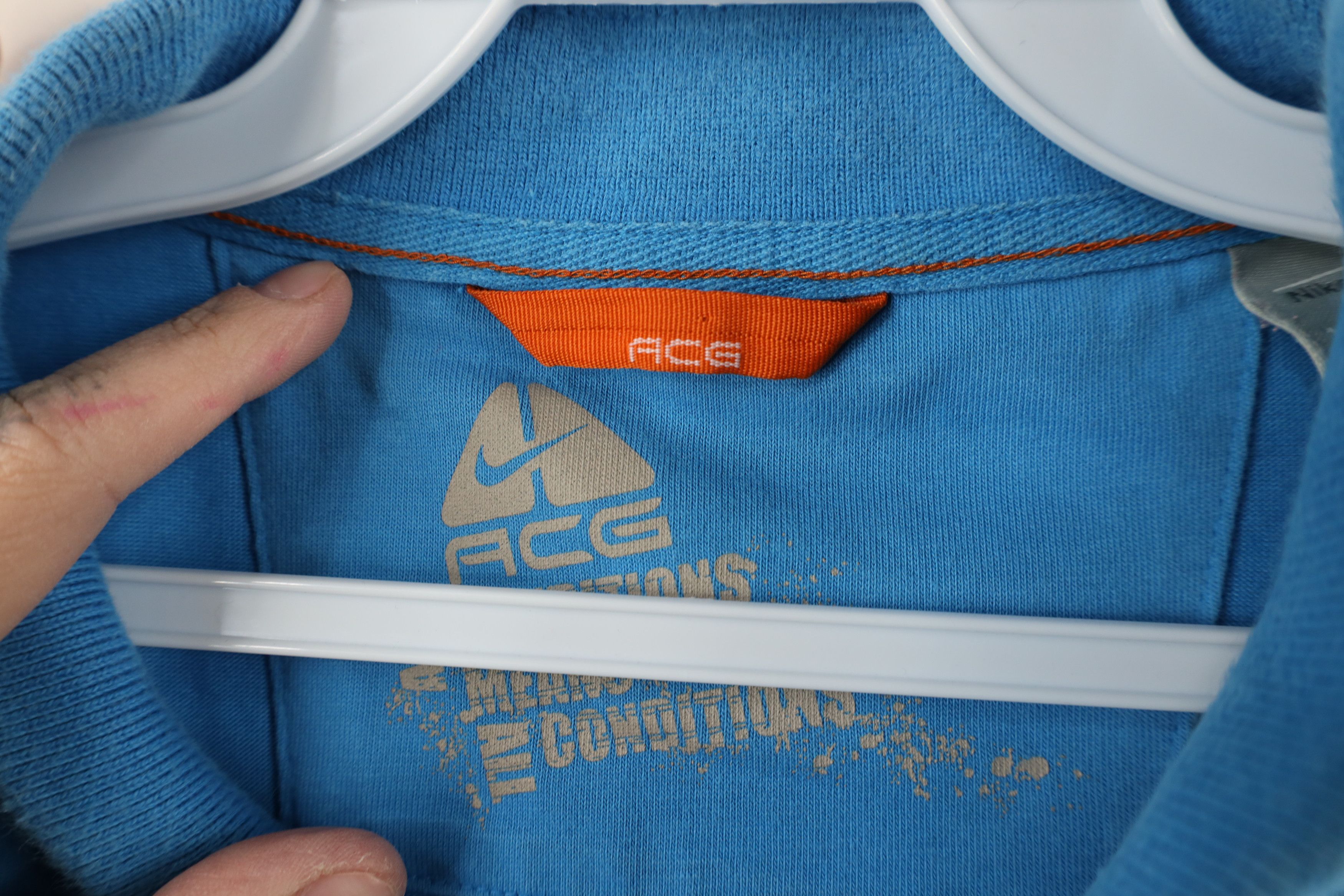 Nike × Vintage Vintage Nike ACG Travis Mini Swoosh Collared Polo Shirt Size US XXL / EU 58 / 5 - 6 Thumbnail