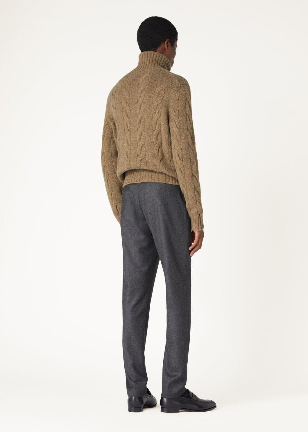 Loro Piana o1w1db10725 FAO3411 Napier Turtleneck Sweater in Brown Size US XL / EU 56 / 4 - 5 Thumbnail