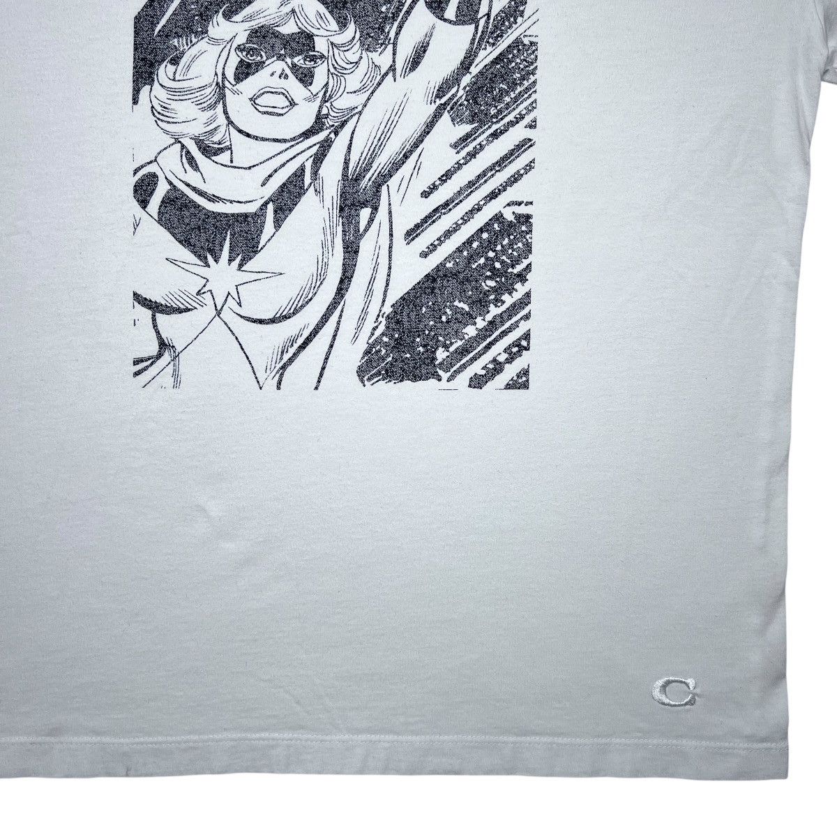Coach Coach x Marvel Captain Marvel White Short Sleeve Graphic Tee Size US M / EU 48-50 / 2 - 10 Thumbnail